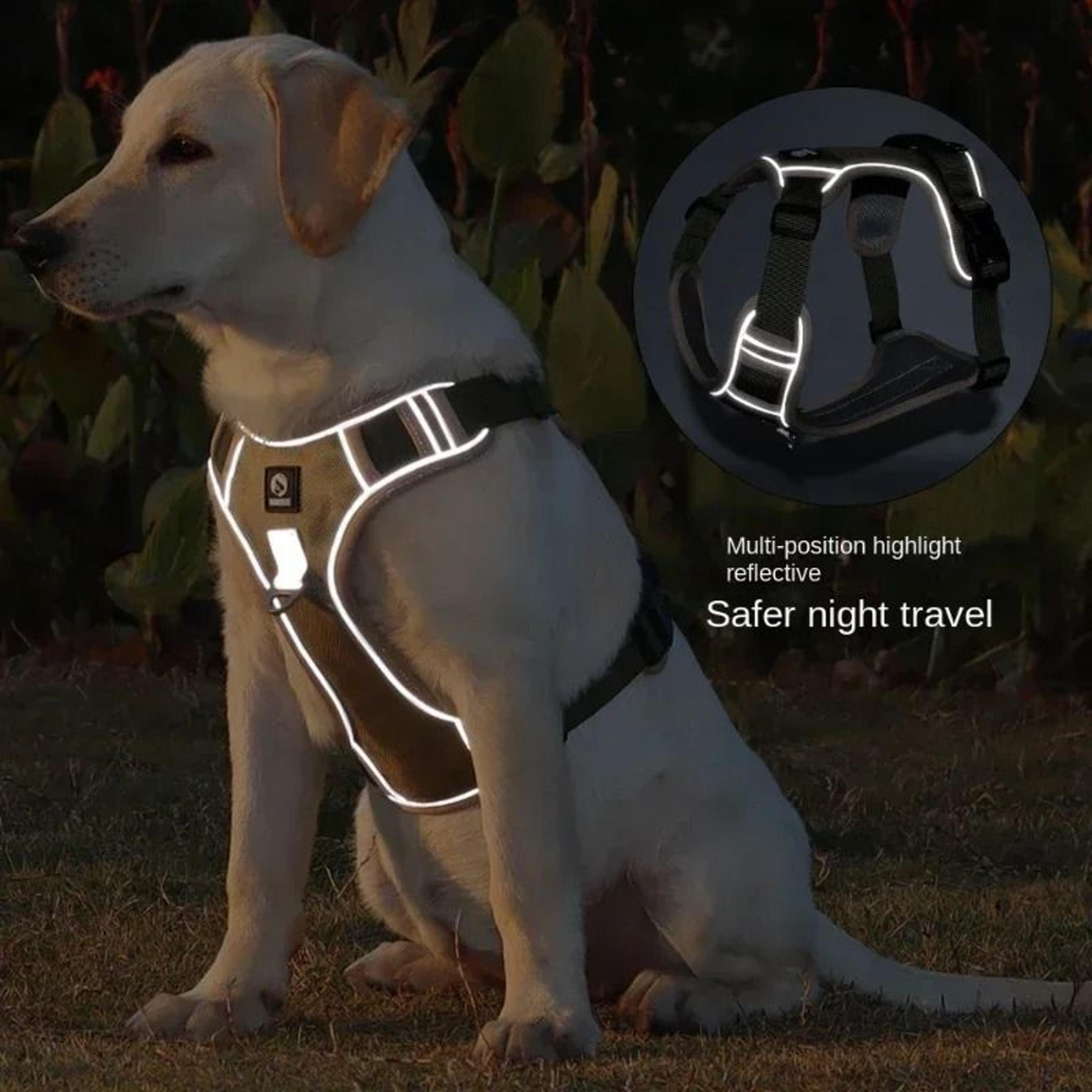 Reflective Adjustable Dog Harness For Safe Walking And Training 2