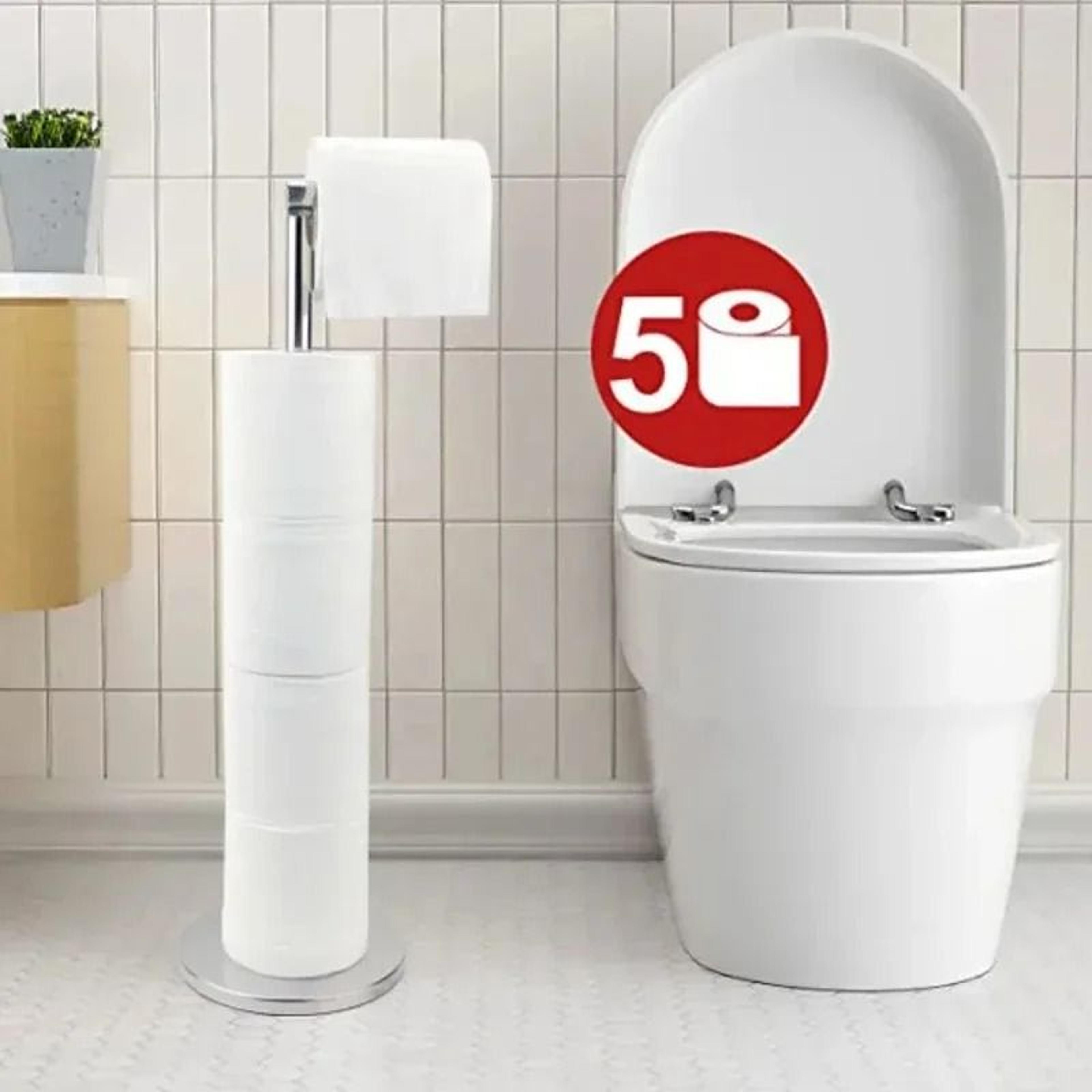 Stainless Steel Floor Paper Towel Holder For Bathroom Or Kitchen 1