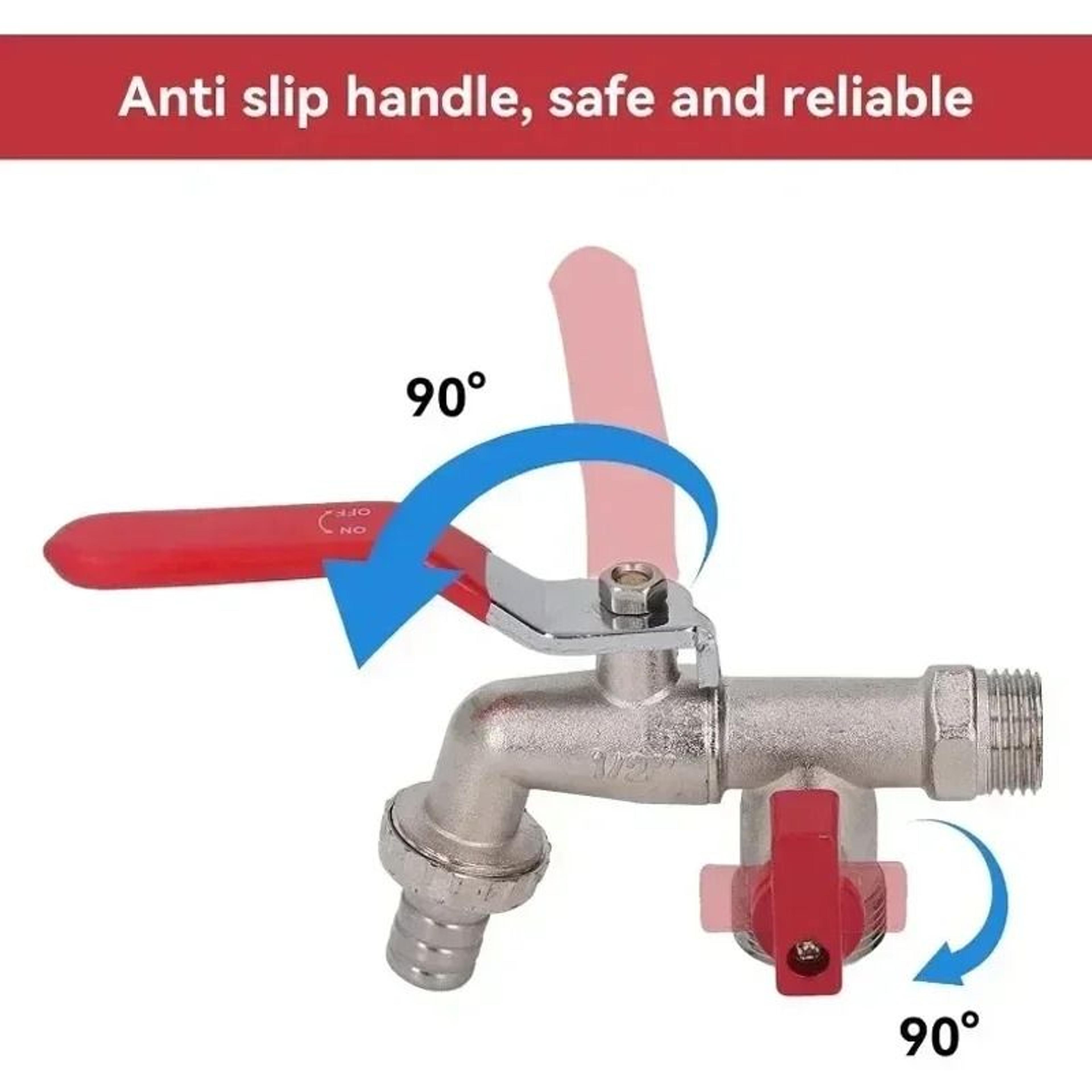 2in1 Double Valve Outdoor Garden Faucet With AntiFreeze Design 1