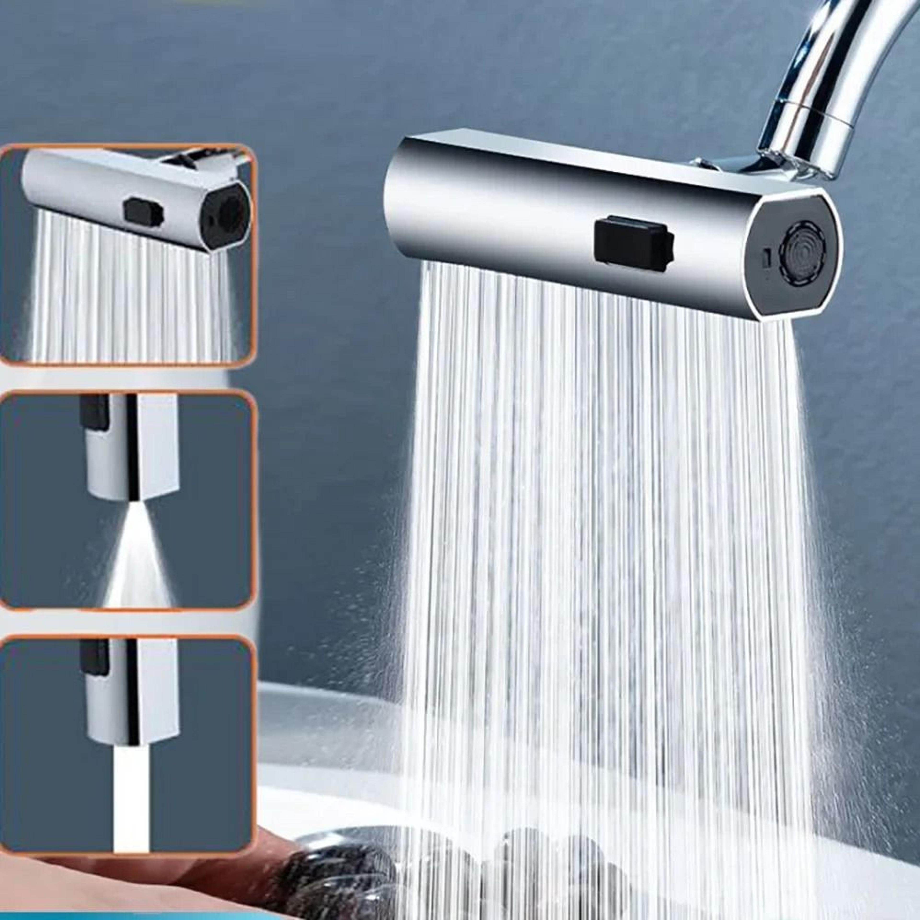 3Mode Rotating Kitchen Faucet Nozzle With High Pressure And SplashProof Design 0