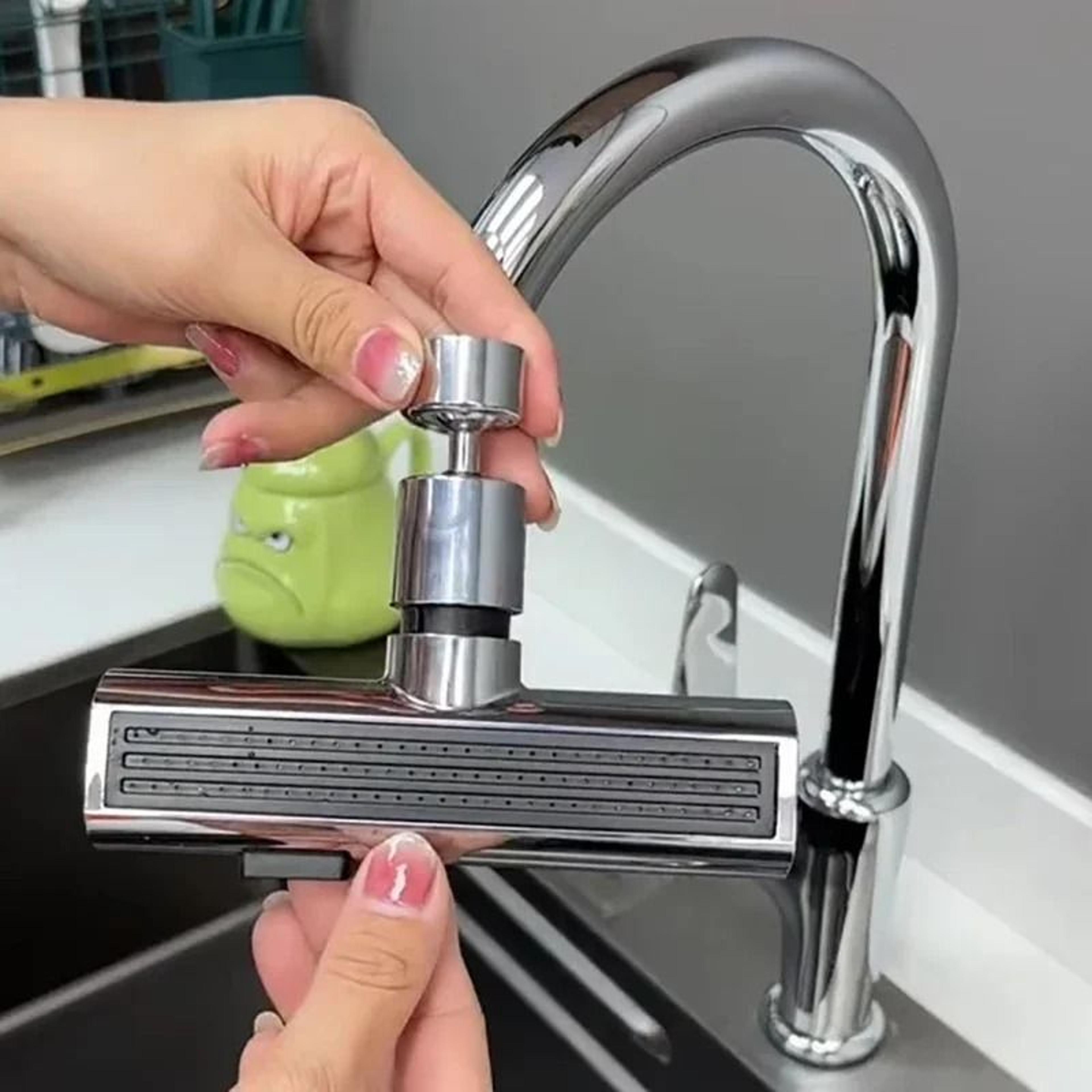 3Mode Rotating Kitchen Faucet Nozzle With High Pressure And SplashProof Design 1