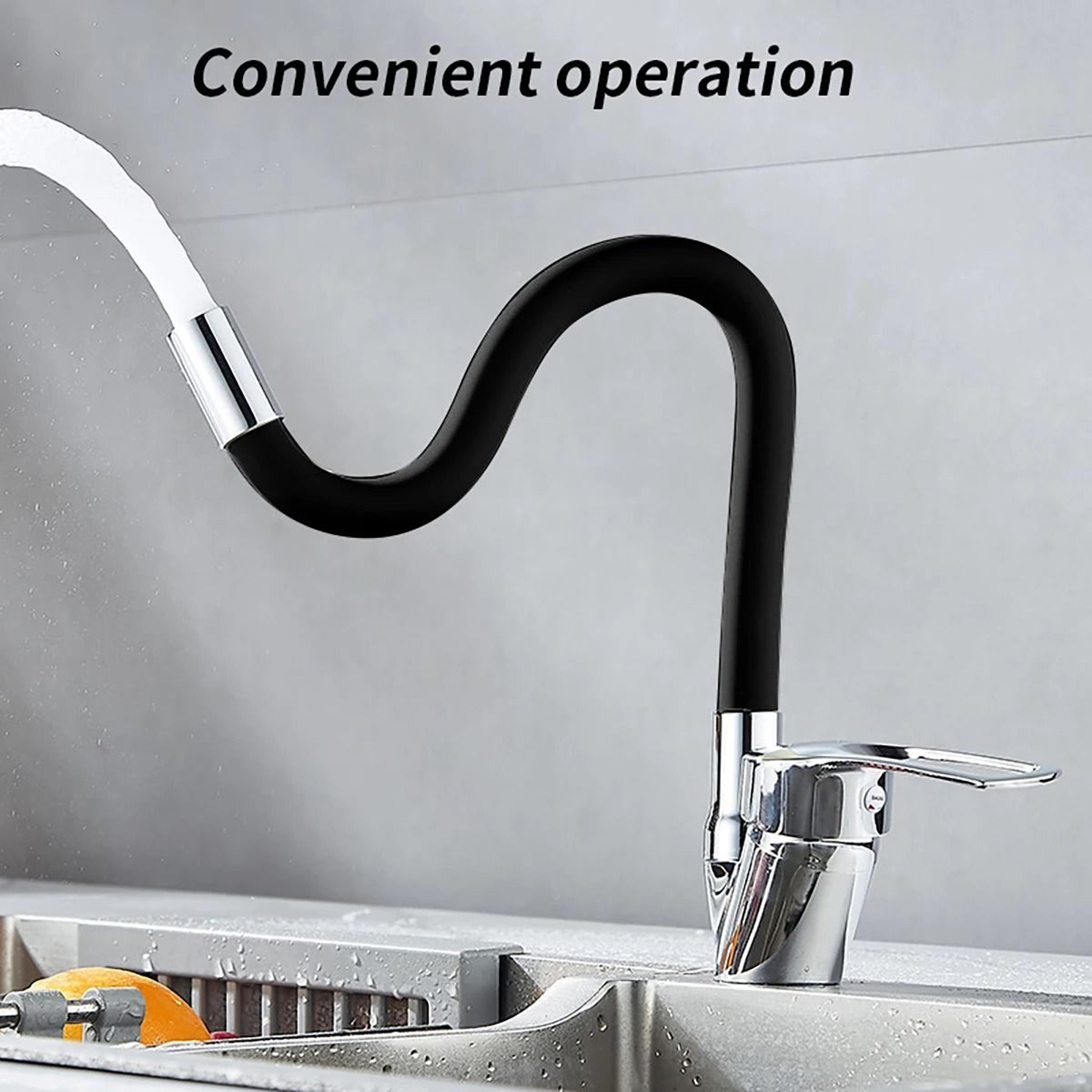 Flexible Rotating Kitchen Faucet With Hot And Cold Water Mixer 2