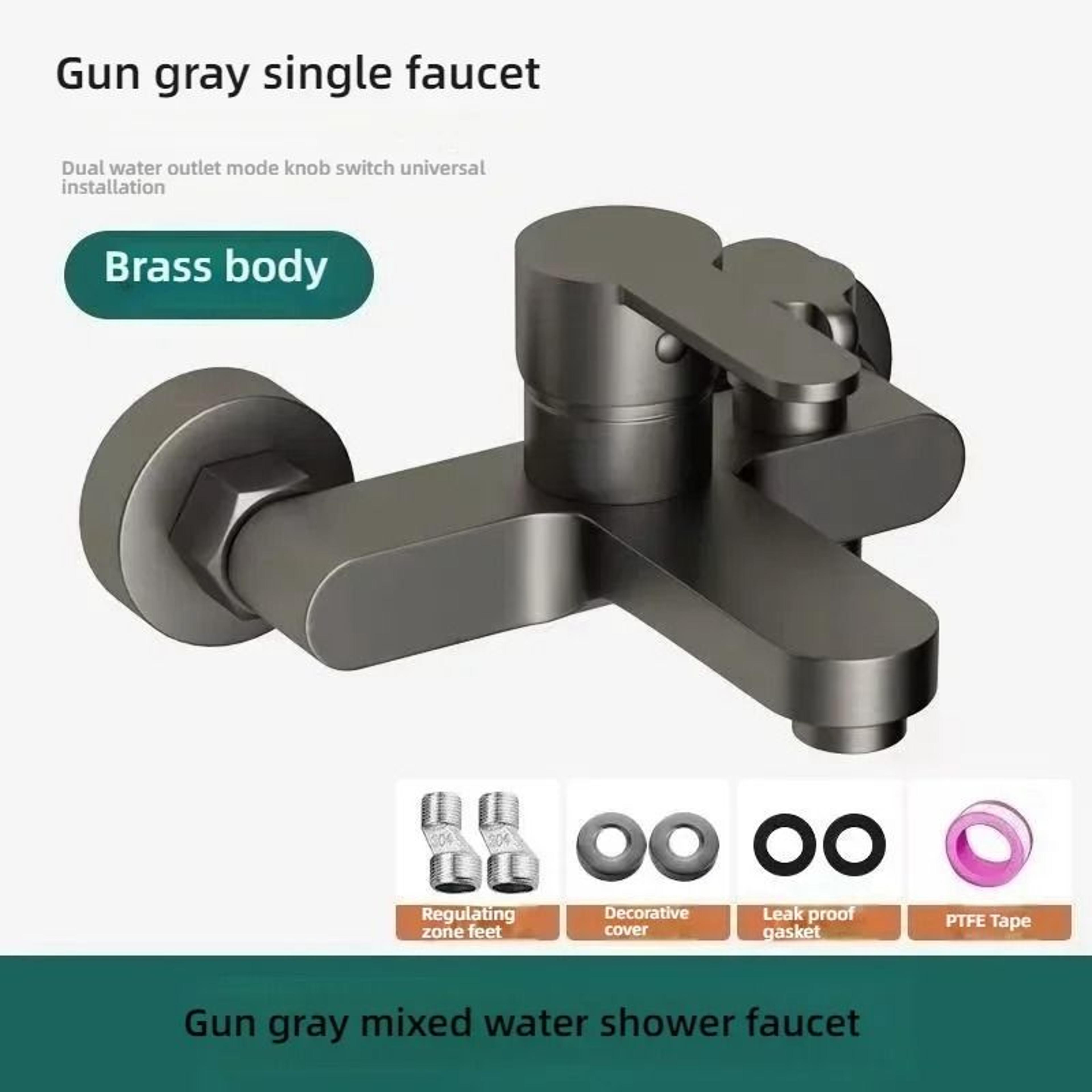 Bathroom Shower Faucet Set With Hot And Cold Water Mixer 7
