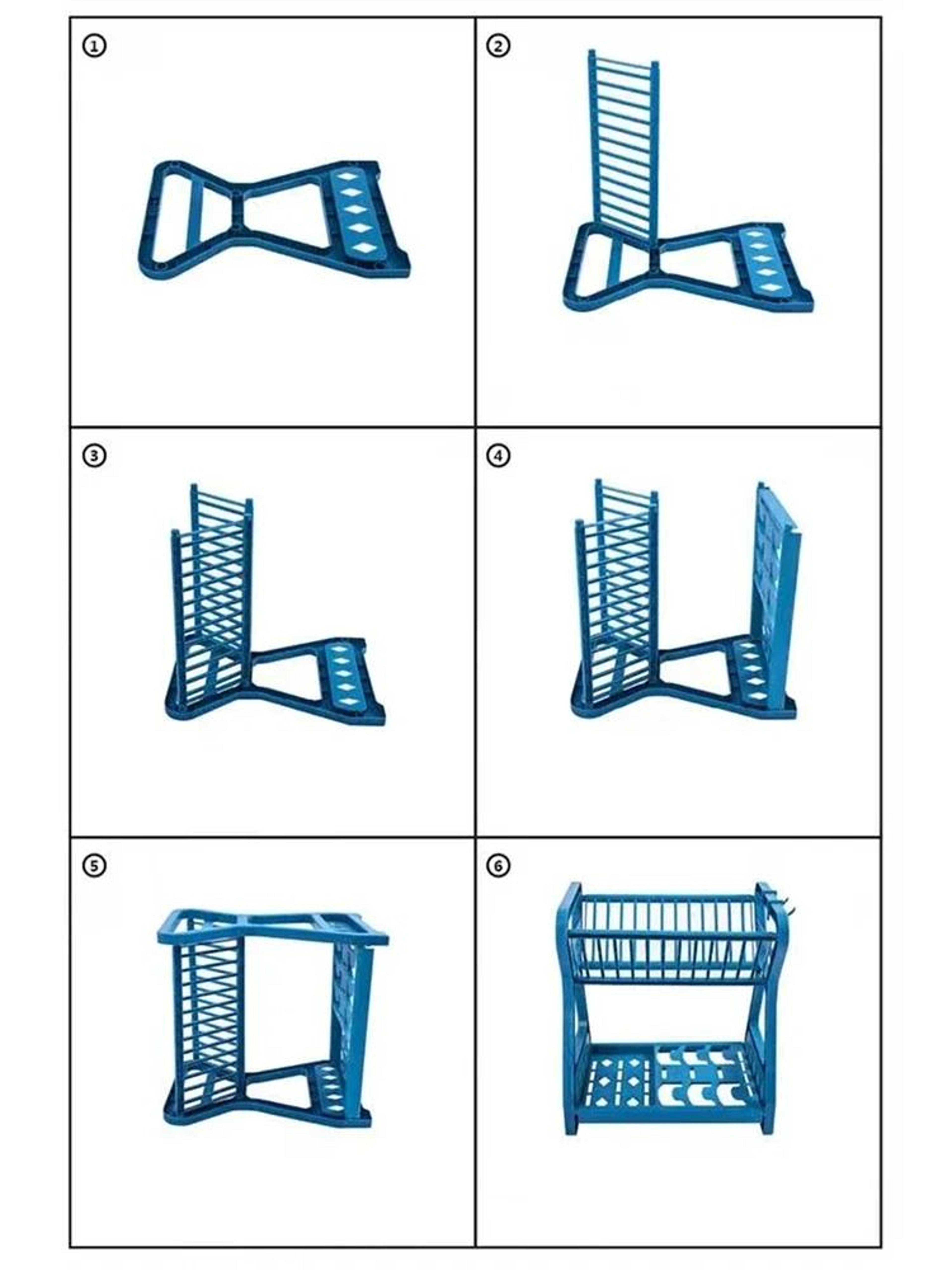 Double Layer Kitchen Dish Rack With Drain Tray And Bowl Organizer 5
