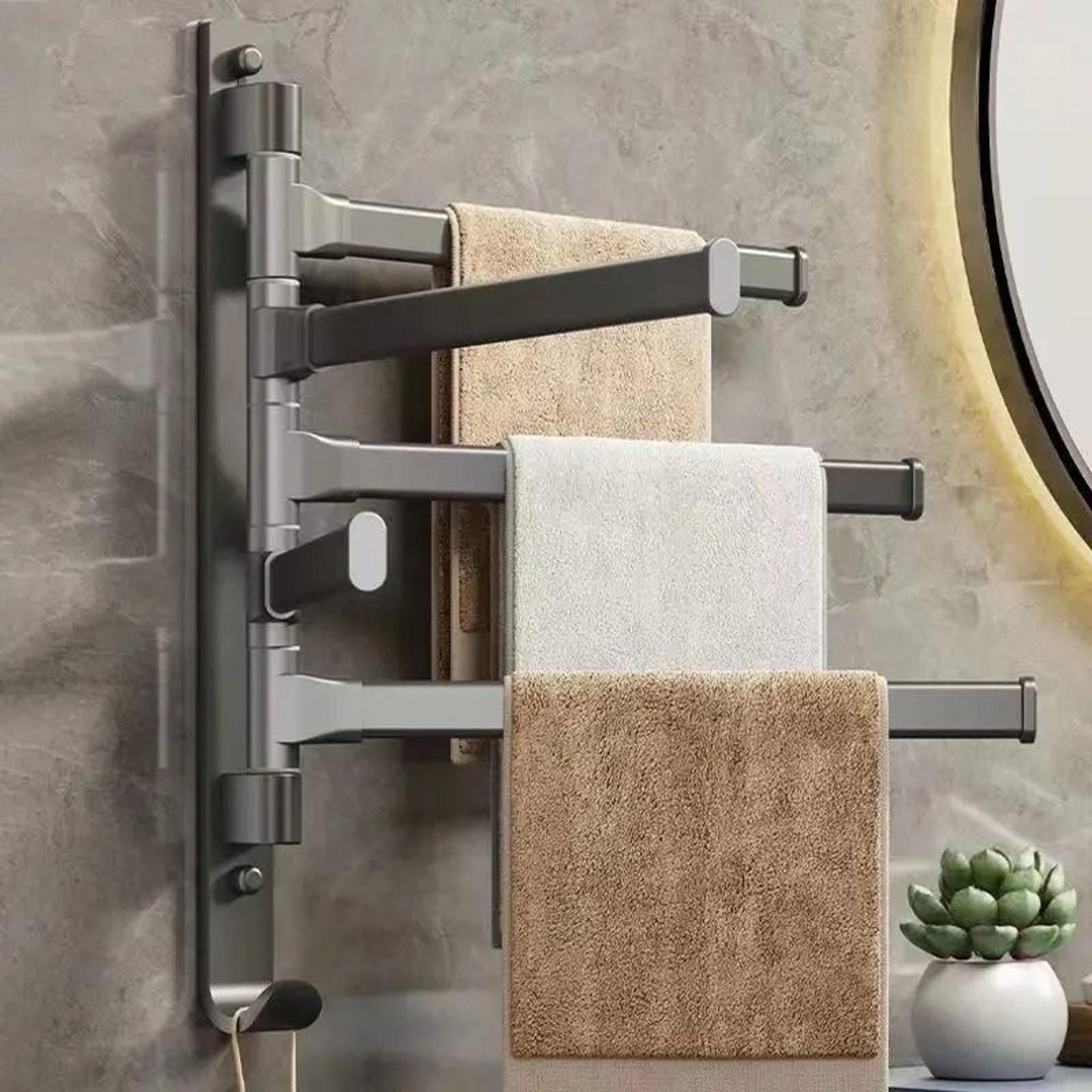 Rotatable Aluminum Towel Holder For Bathroom And Kitchen 1