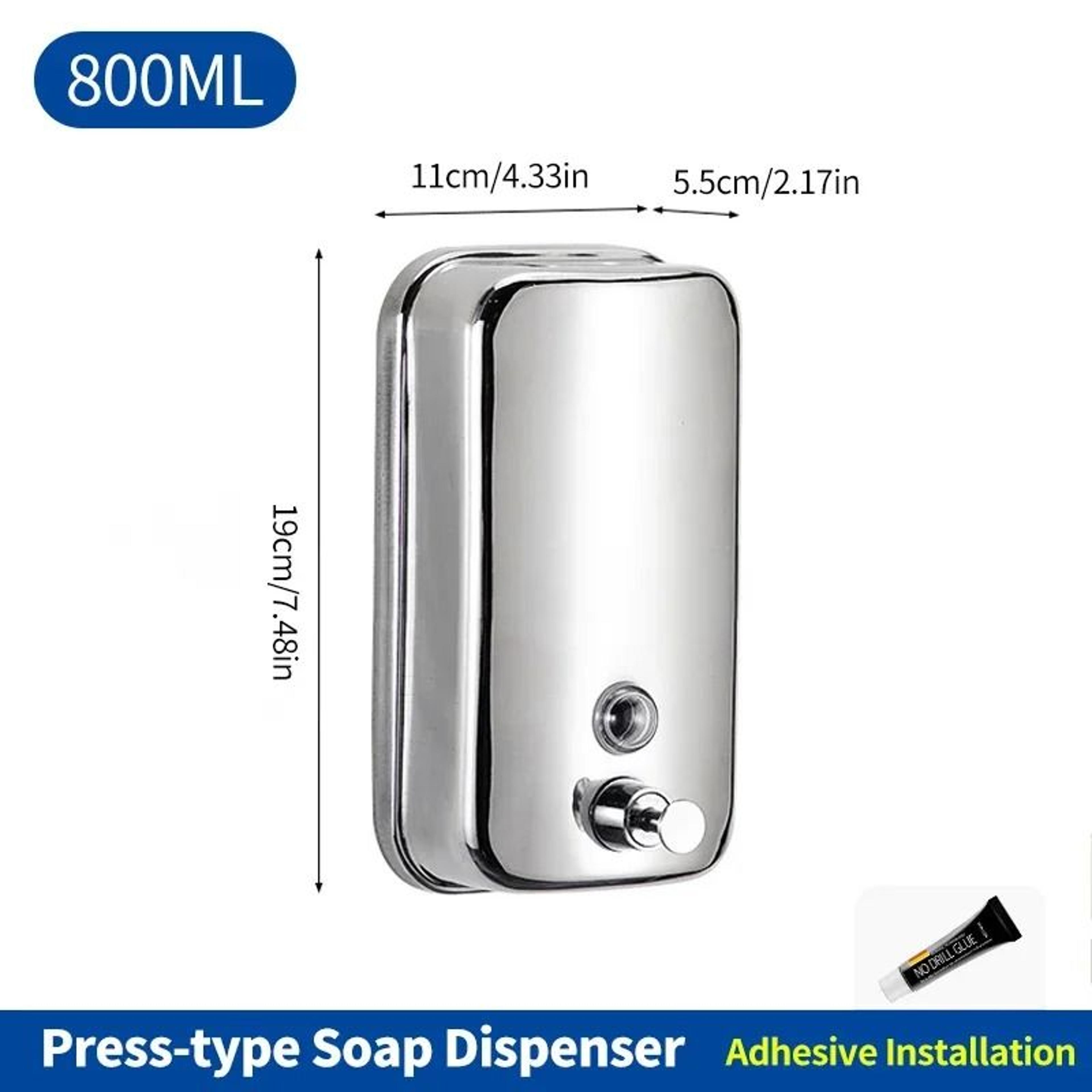 Wall Mounted Stainless Steel Soap And Shampoo Dispenser 9