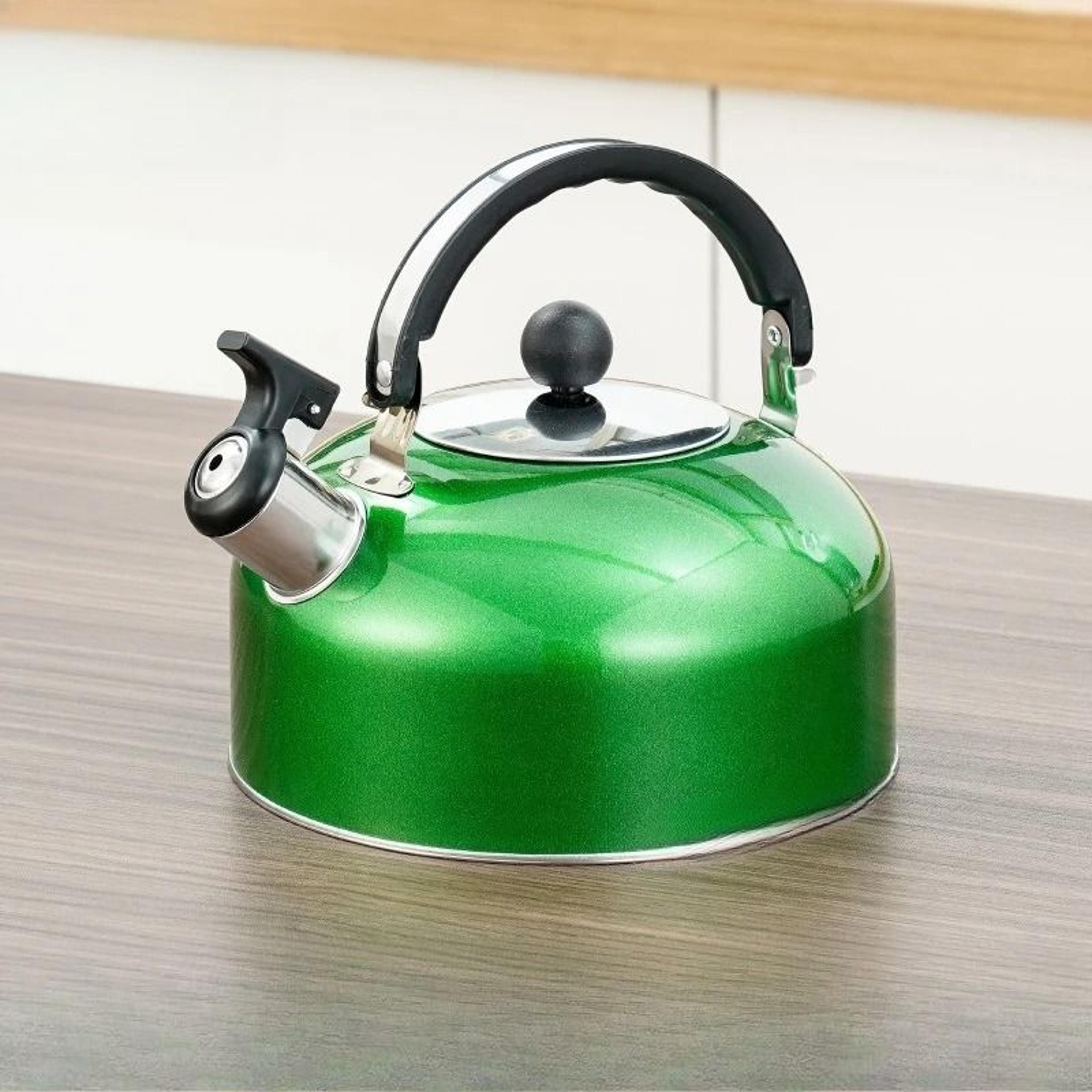 Stainless Steel Whistling Tea Kettle With Heat Resistant Handle 8
