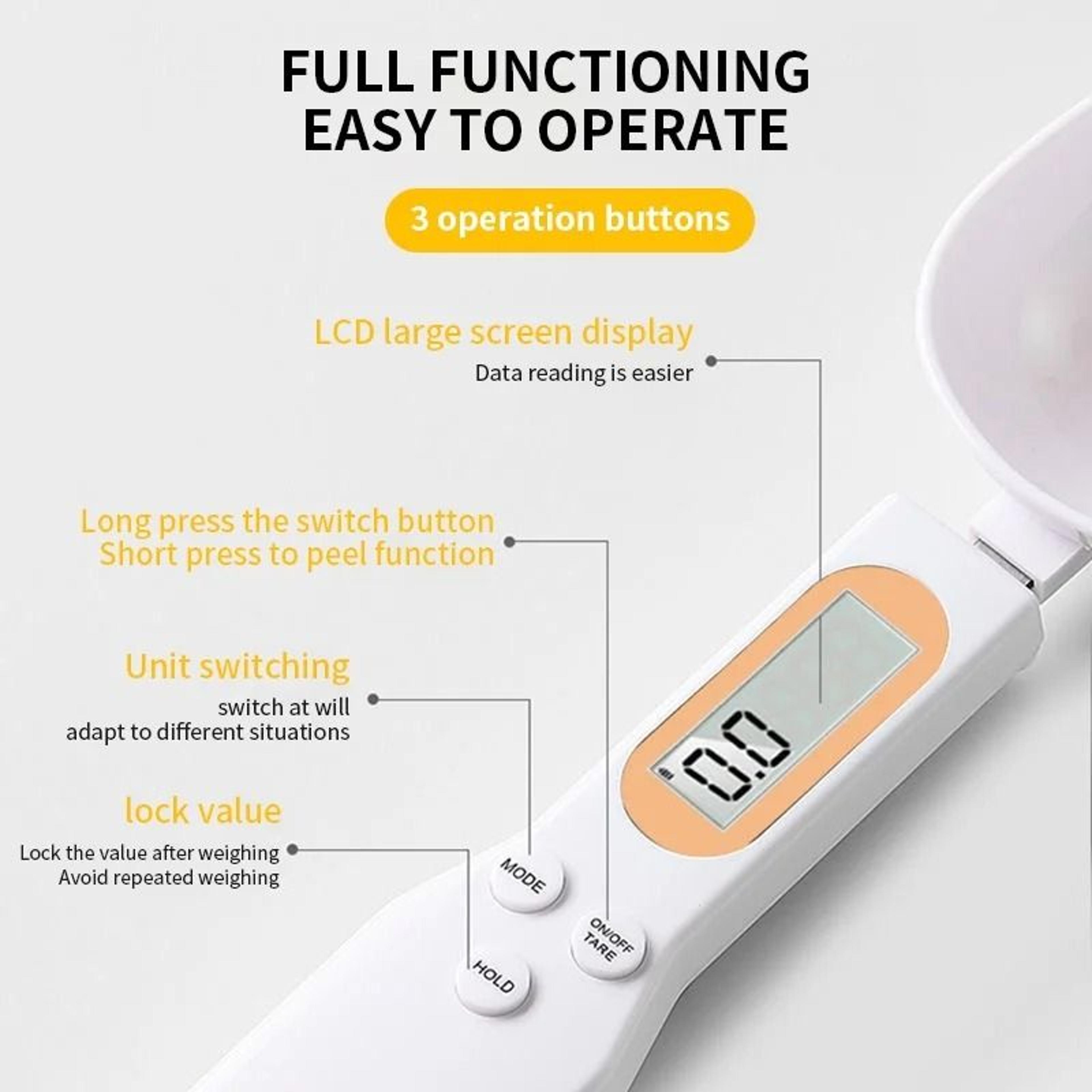 Mini Spoon Digital Kitchen Scale With LCD Display 5
