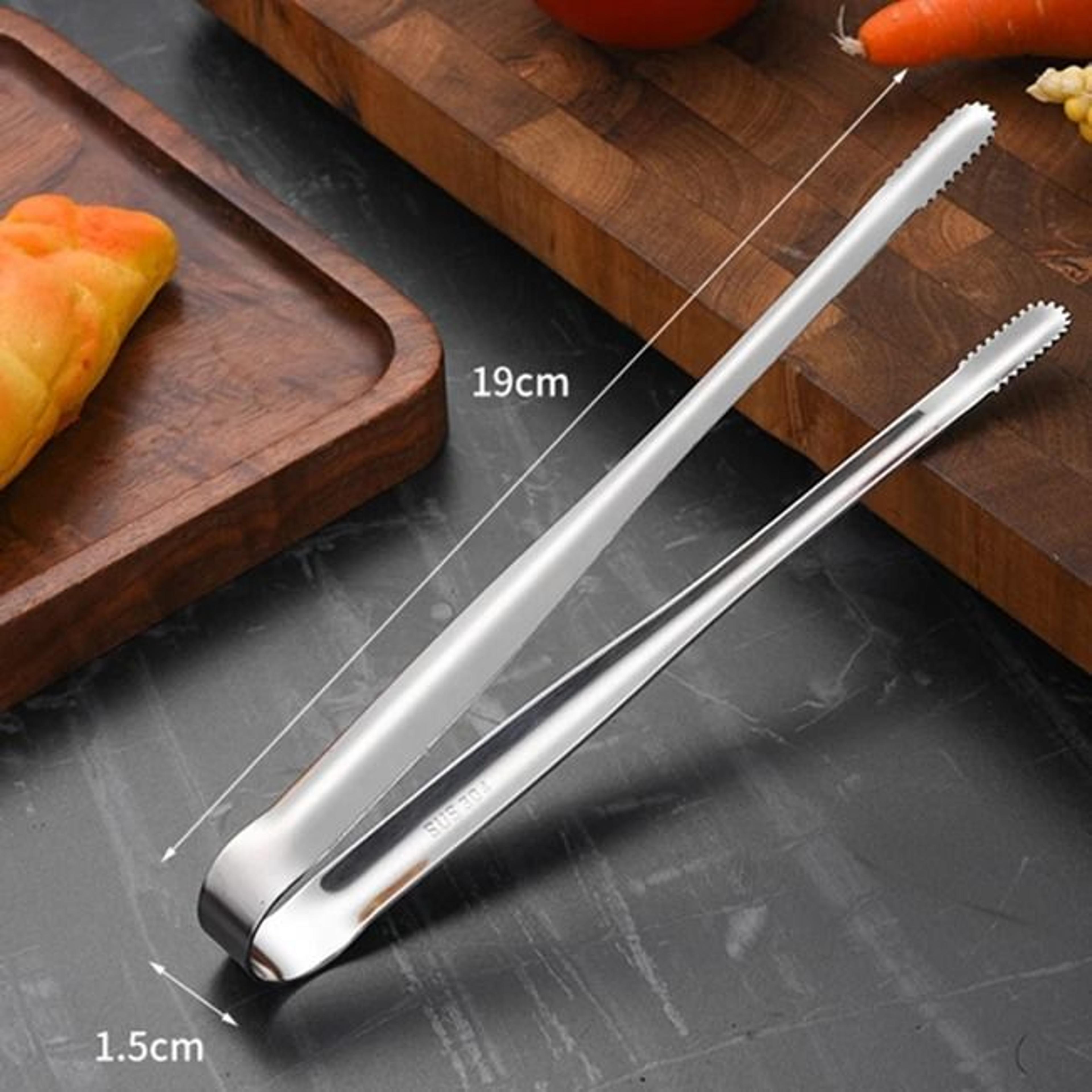 Stainless Steel Kitchen Grill Tongs 7