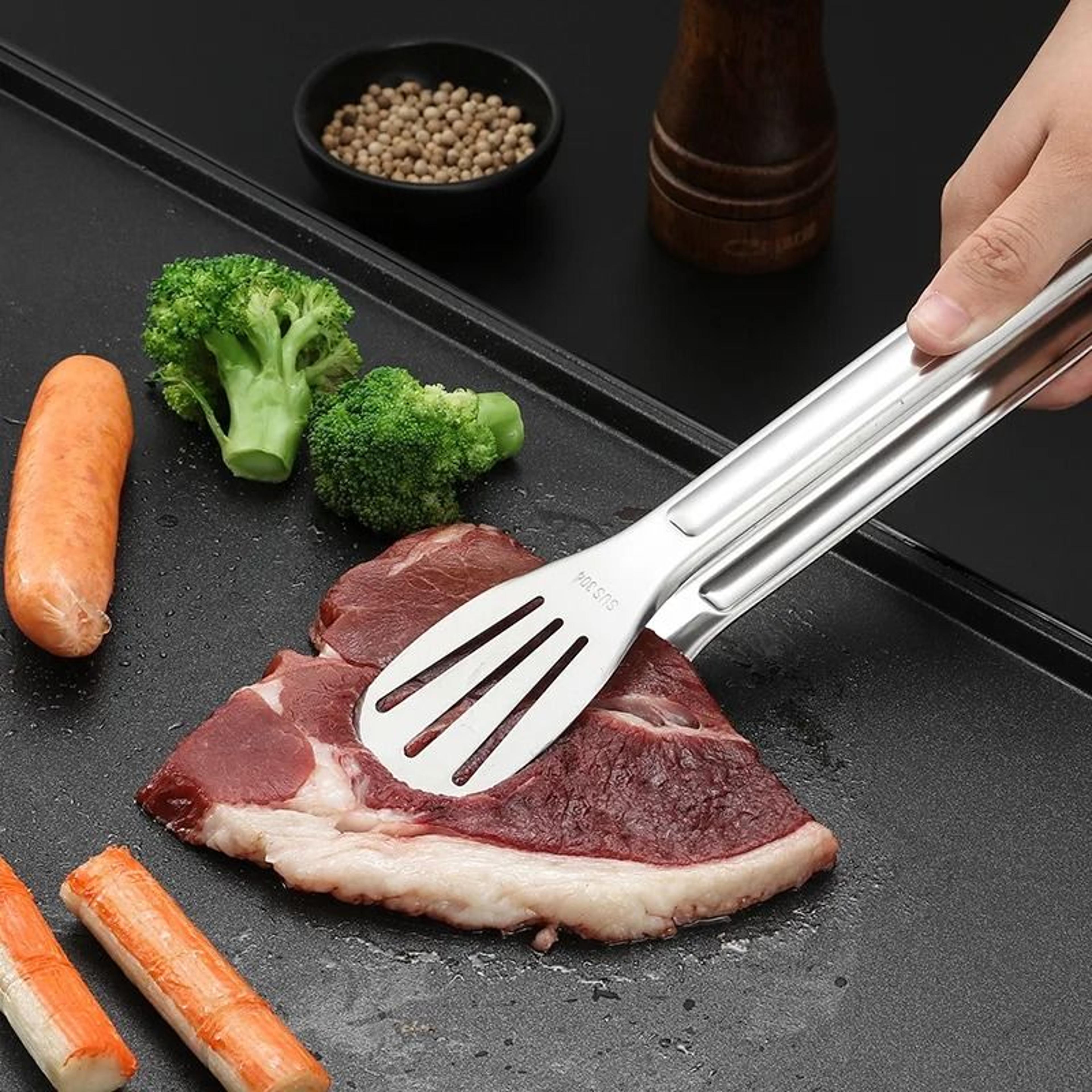 Stainless Steel Food Tongs For Cooking And Grilling 3