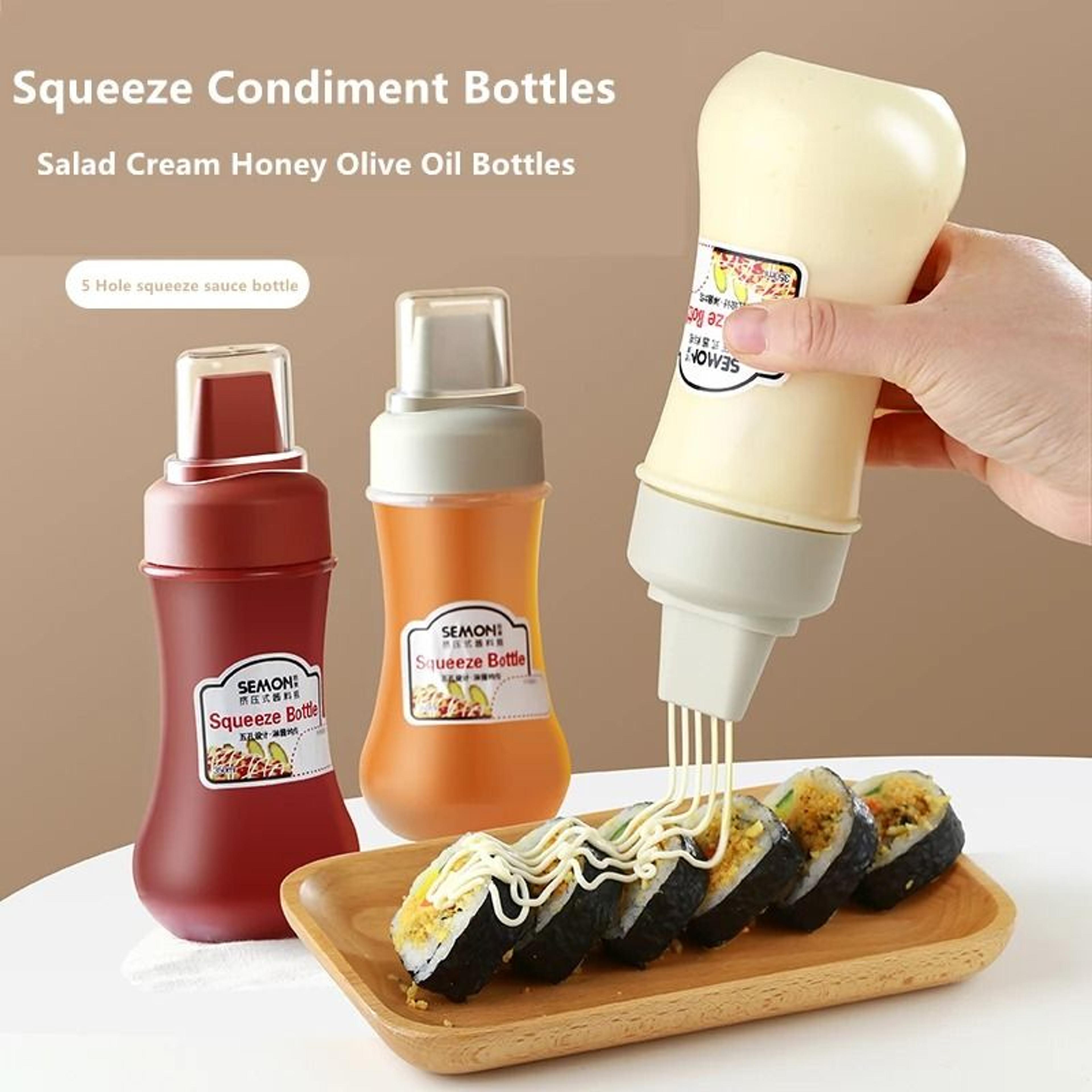 Condiment Squeeze Bottle For Sauces And Oils 0