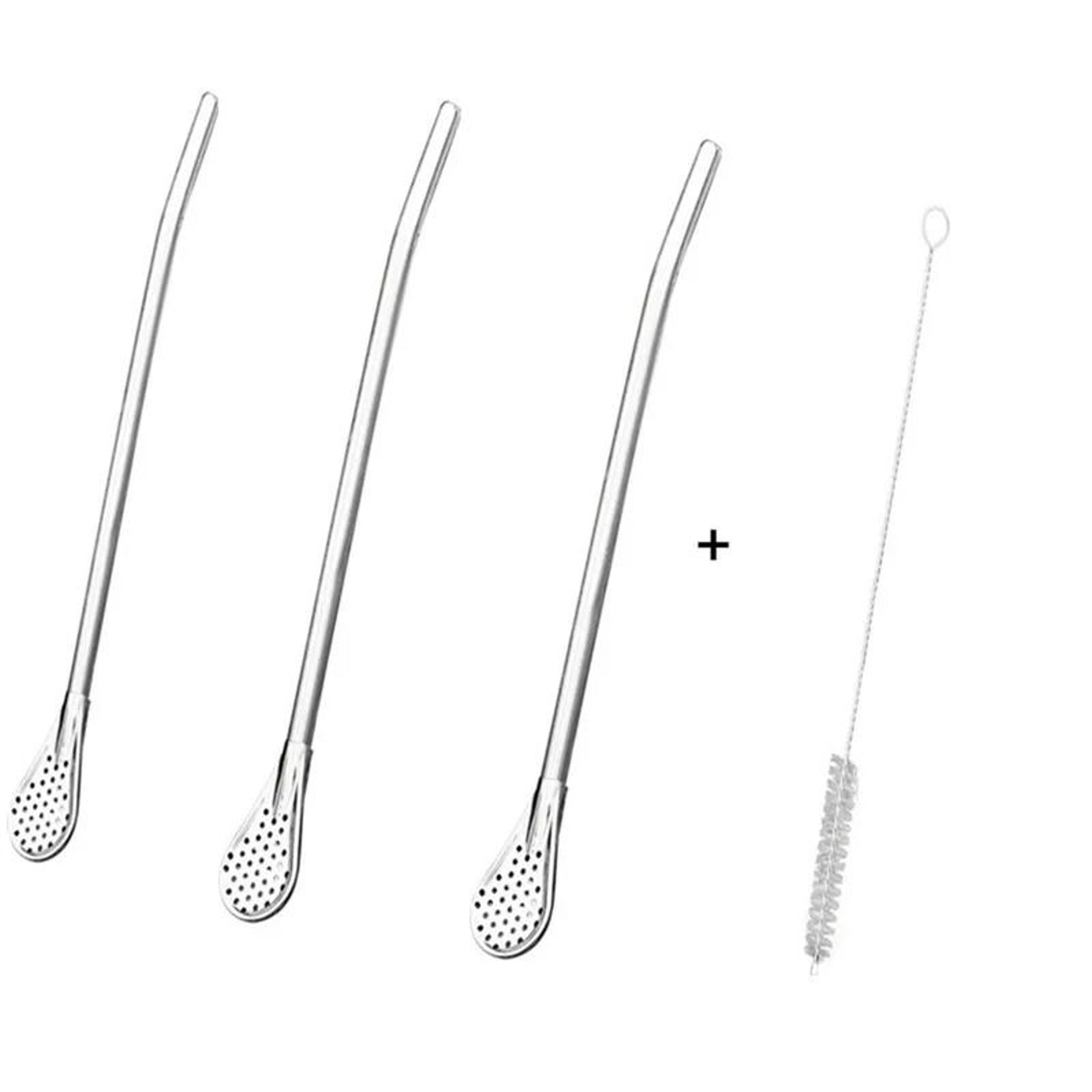Stainless Steel Reusable Straw Spoon With Tea Filter 7