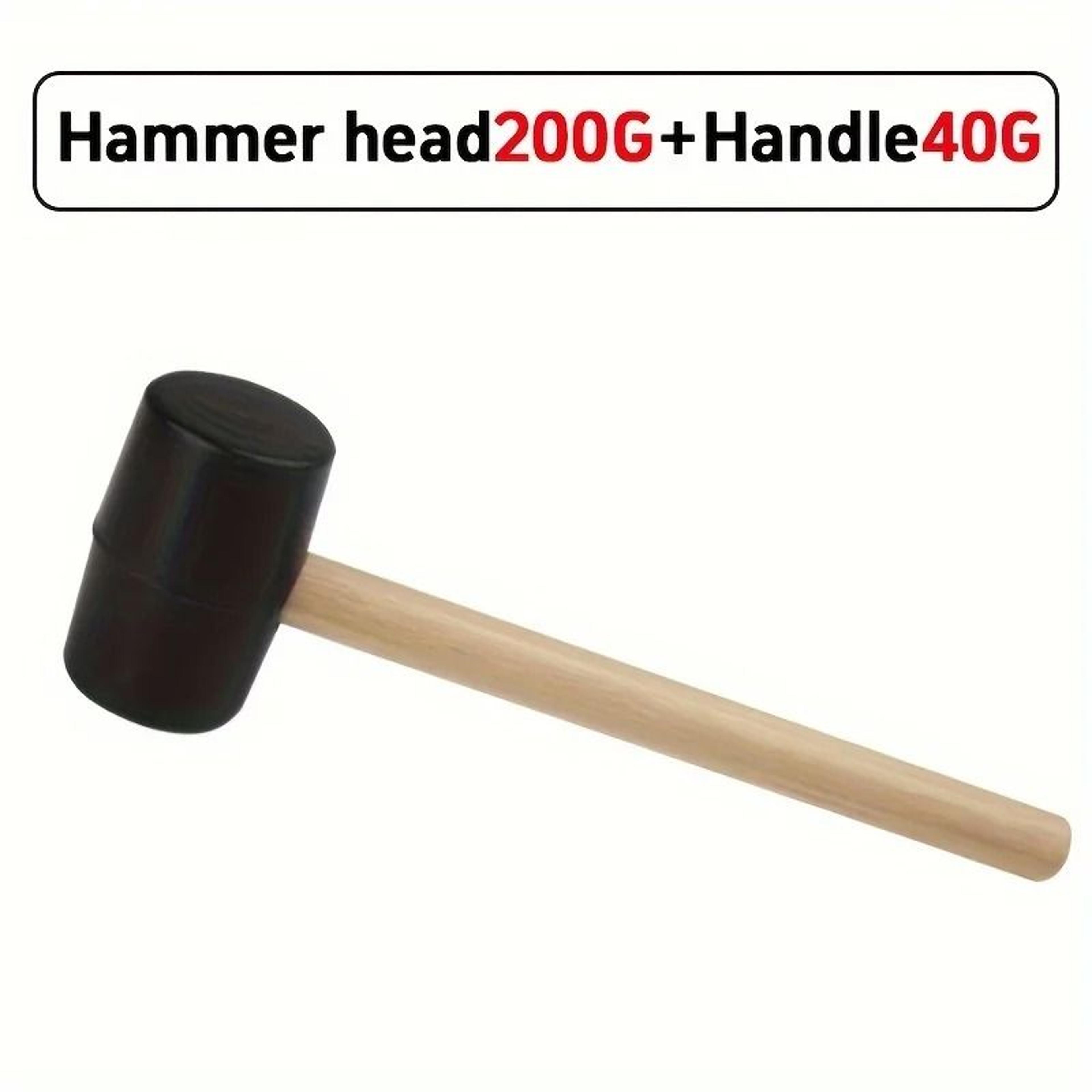 Rubber Mallet Hammer With Wooden Handle For Camping And DIY Tasks 6