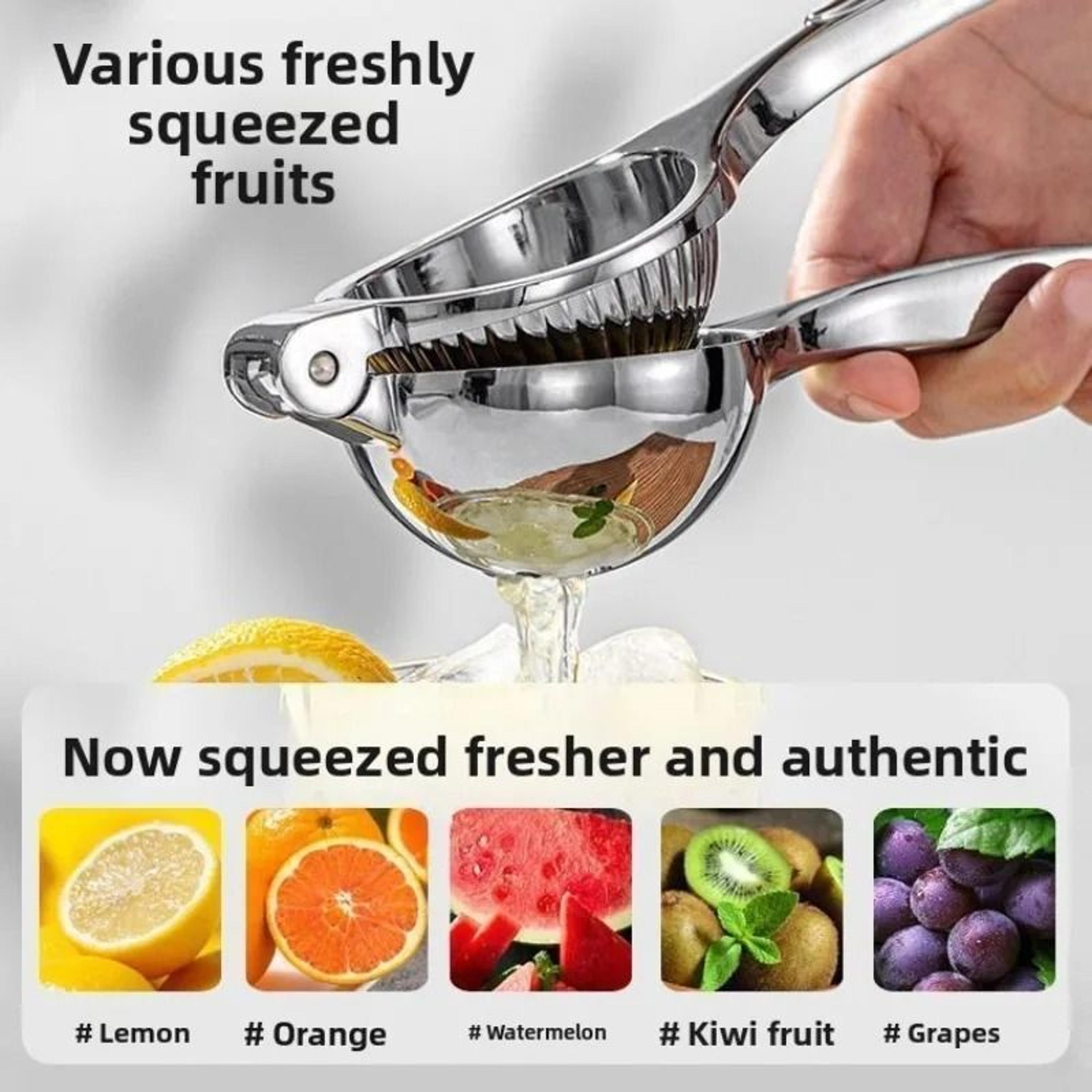 stainless steel hand juicer – manual citrus press for lemons, oranges, and fresh juice