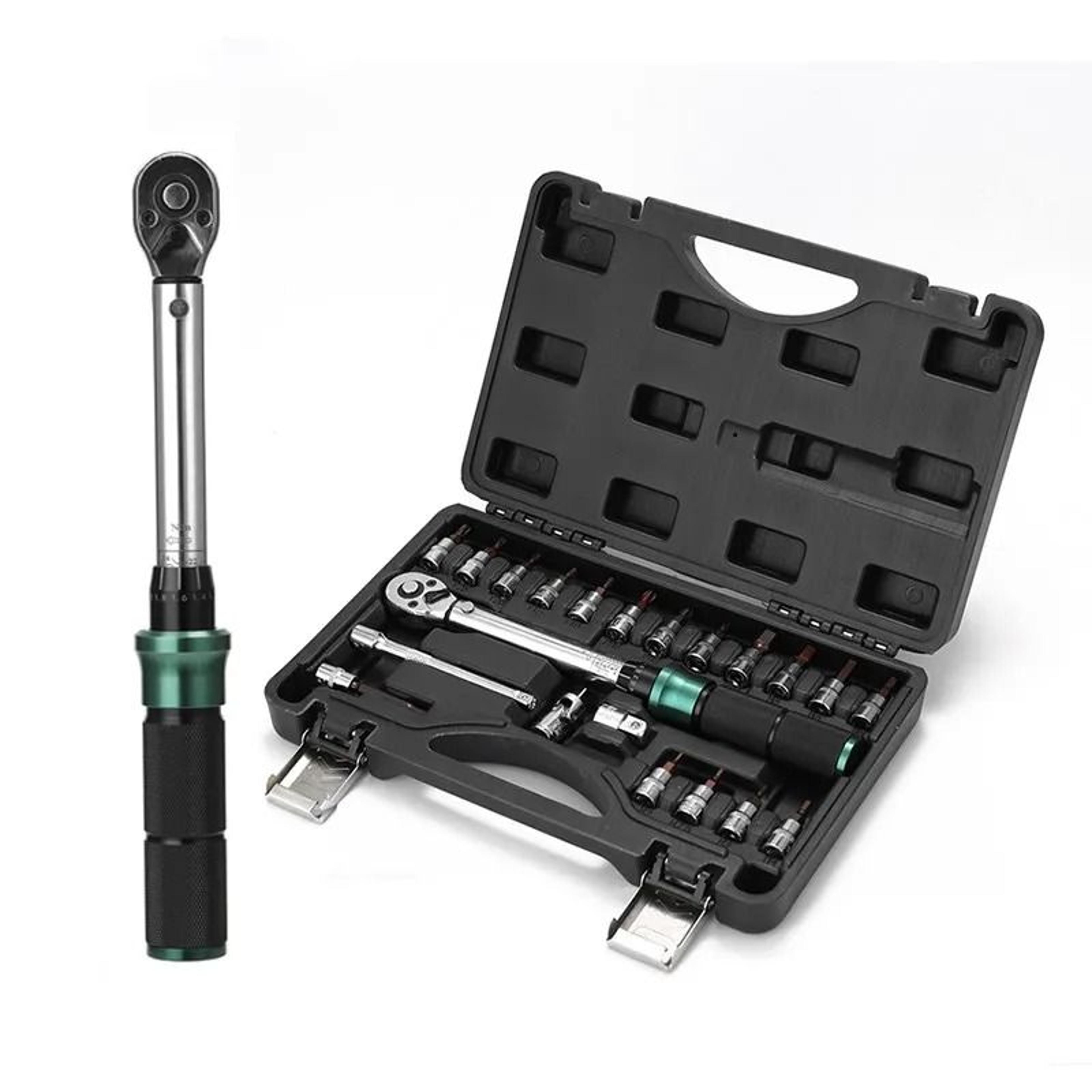 14 Inch Drive Precise Torque Wrench Set  Double Scale Ratchet Spanner Kit For Bicycle Motorcycle An 0