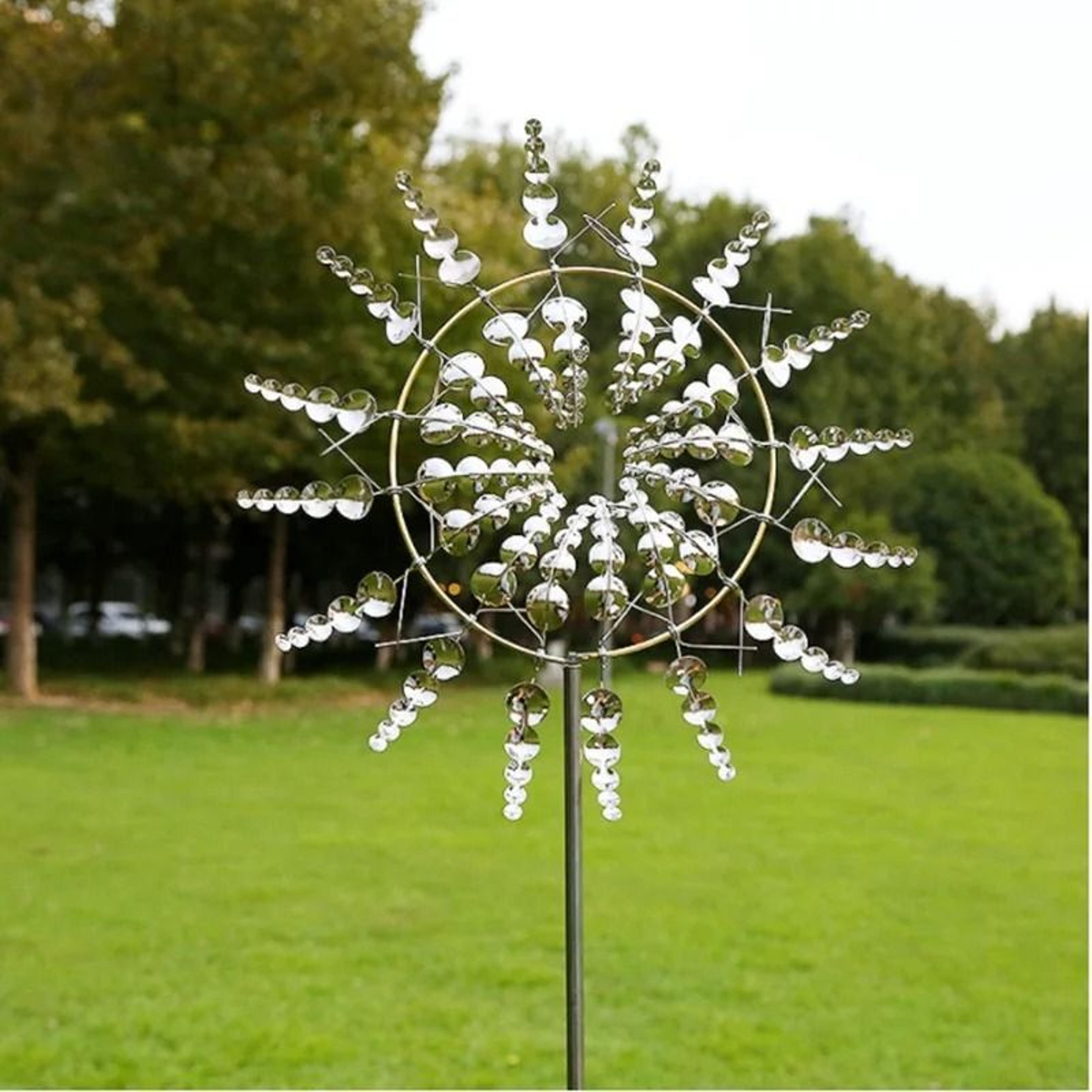 Magical Kinetic Metal Wind Spinner For Garden And Lawn 8