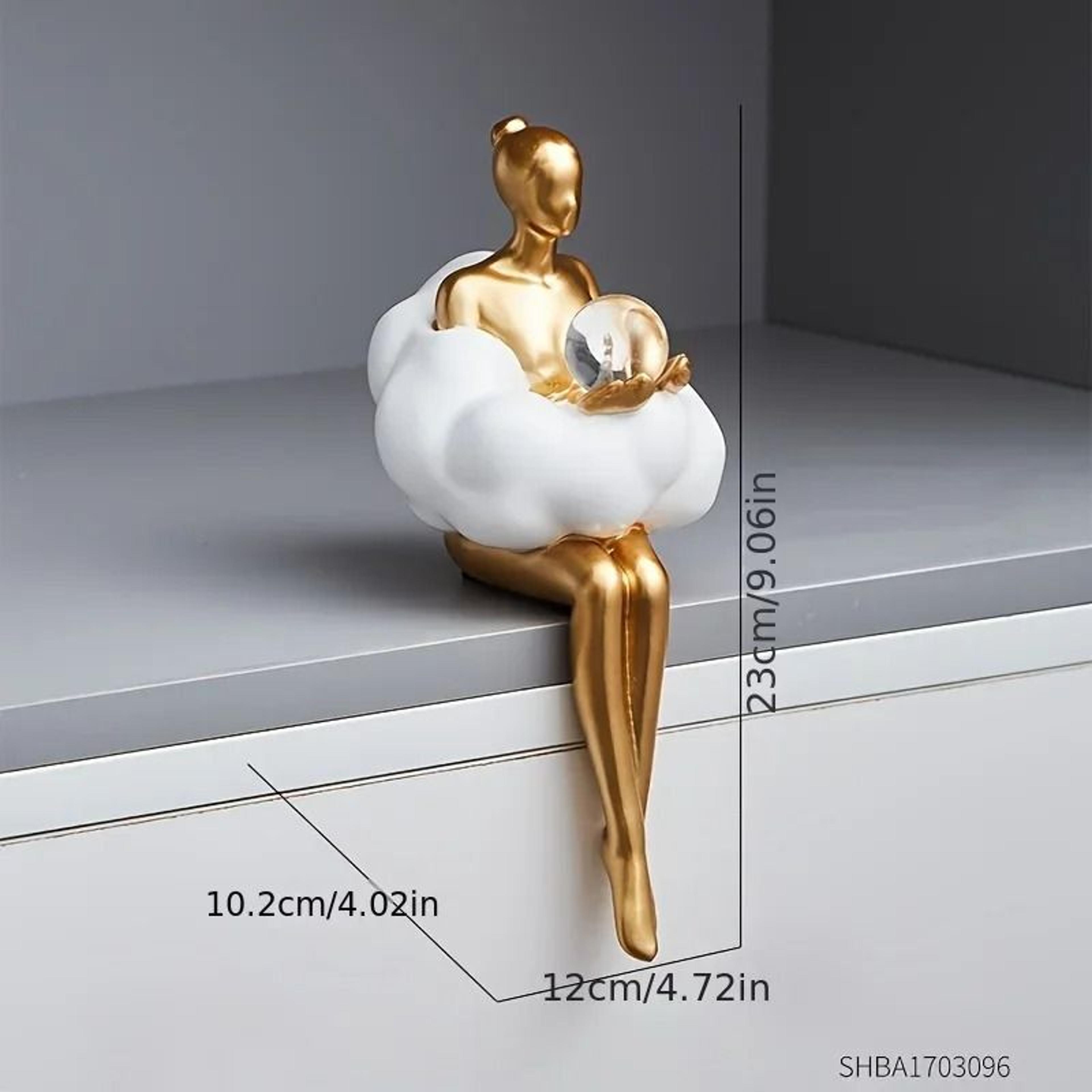 Cloud Girl Abstract Resin Sculpture For Home Decor 7