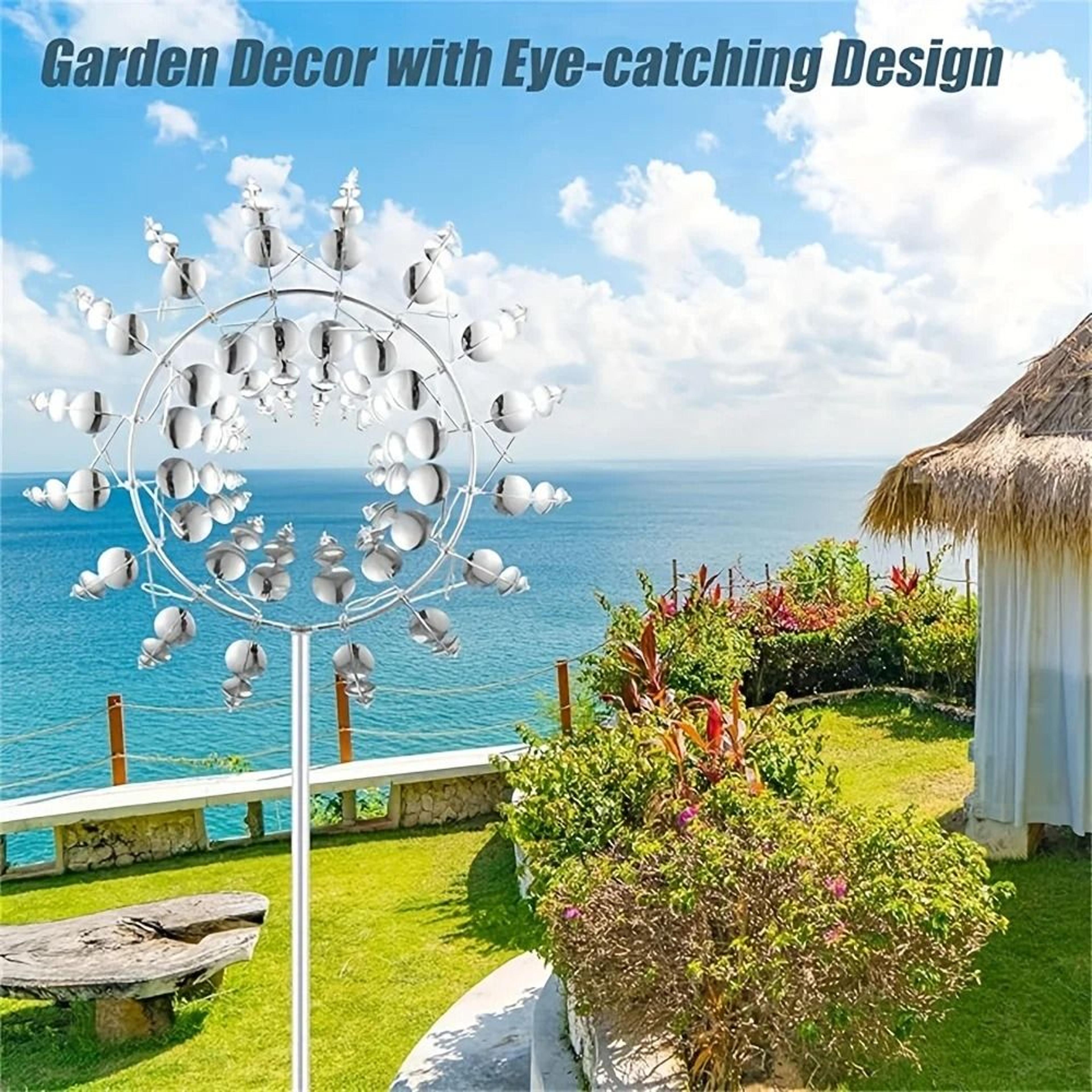 Magical Kinetic Metal Wind Spinner For Garden And Patio 2
