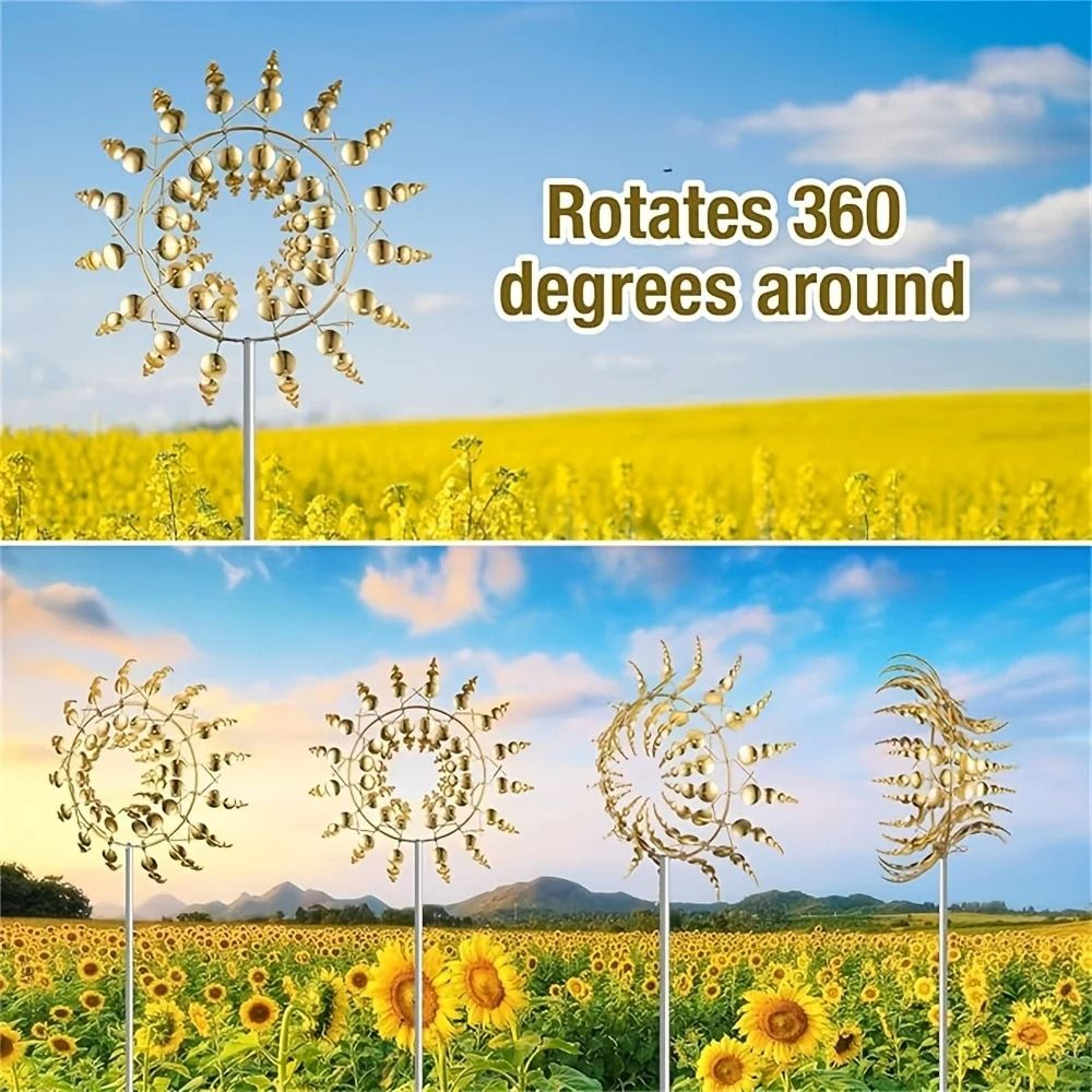 Magical Kinetic Metal Wind Spinner For Garden And Patio 4