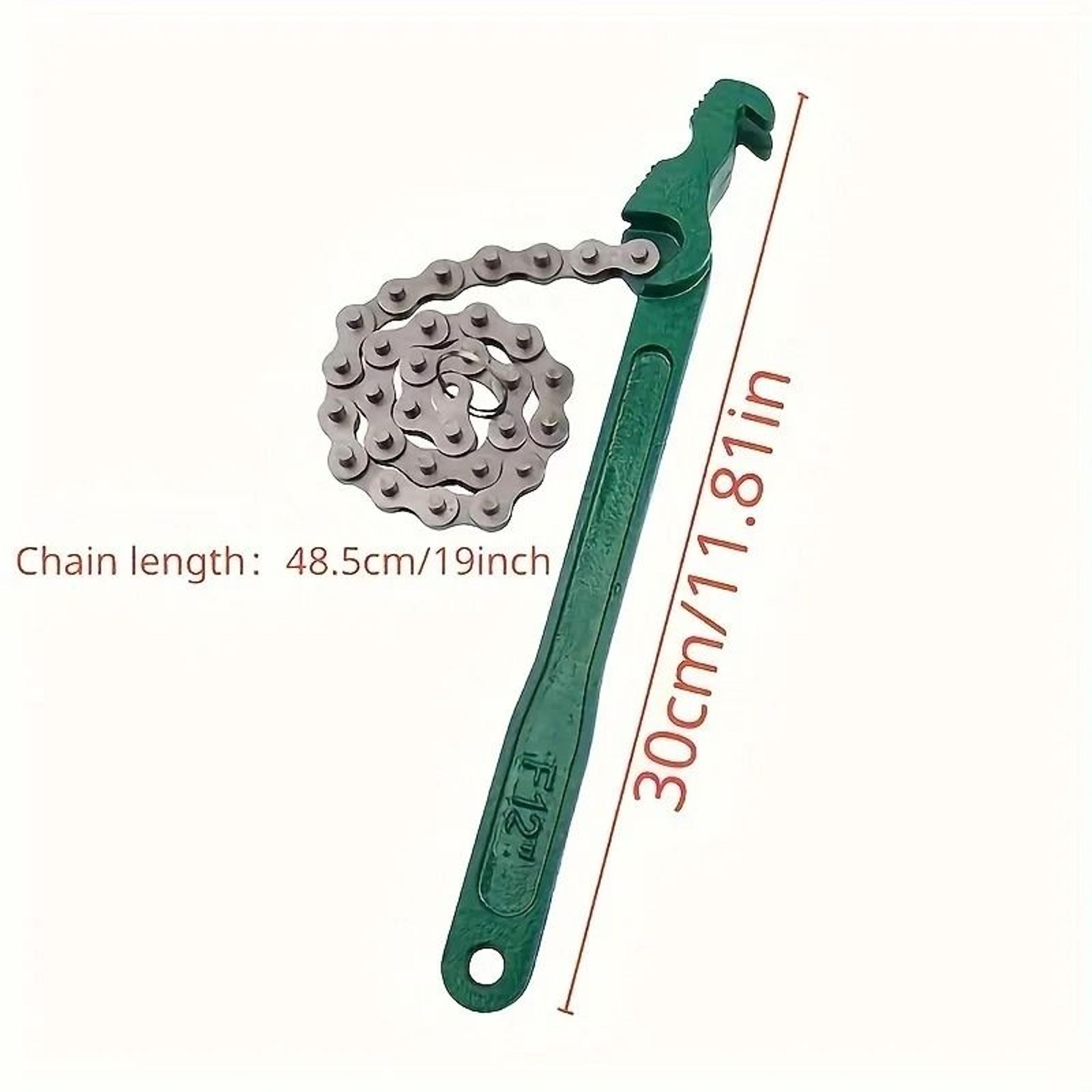 Adjustable Chain Wrench Tool With Ergonomic Handle For Filters And Pipes 5