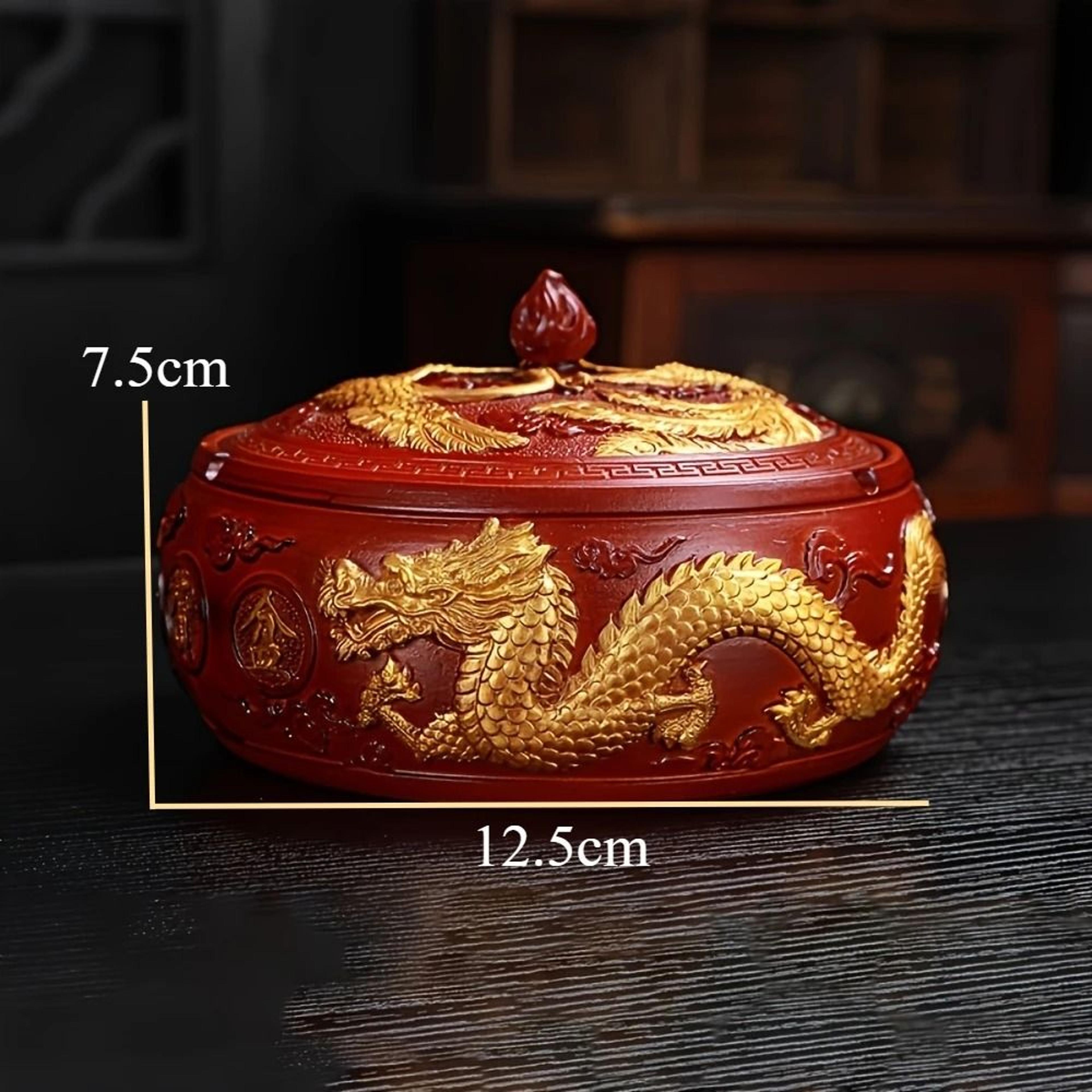 Modern Resin Round Ashtray With Lid  AntiFly Design For Home And Office Decor 6