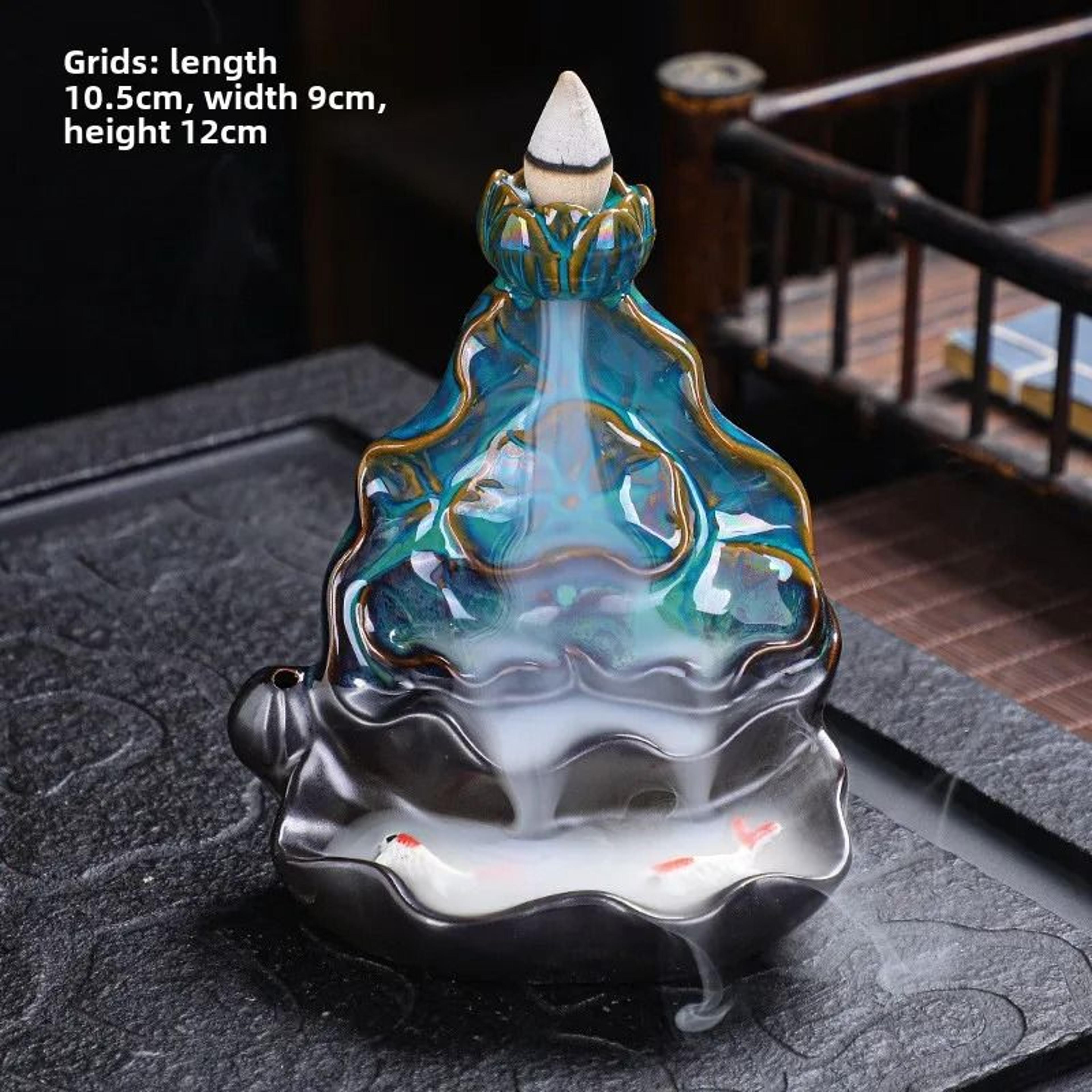 Ceramic Reverse Flow Incense Burner  Creative Home Decor Aromatherapy Ornament 9