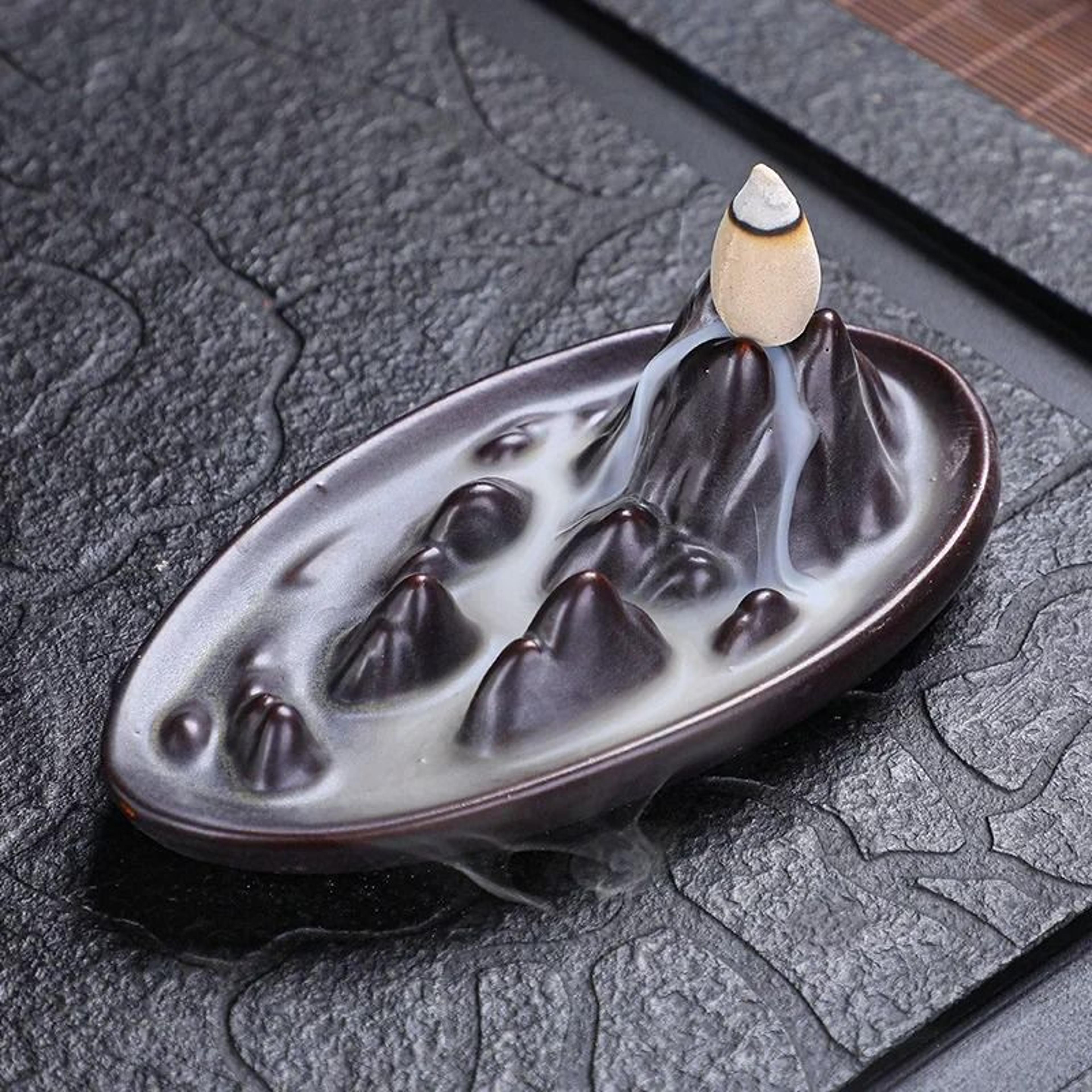 Ceramic Reverse Flow Incense Burner  Creative Home Decor Aromatherapy Ornament 3