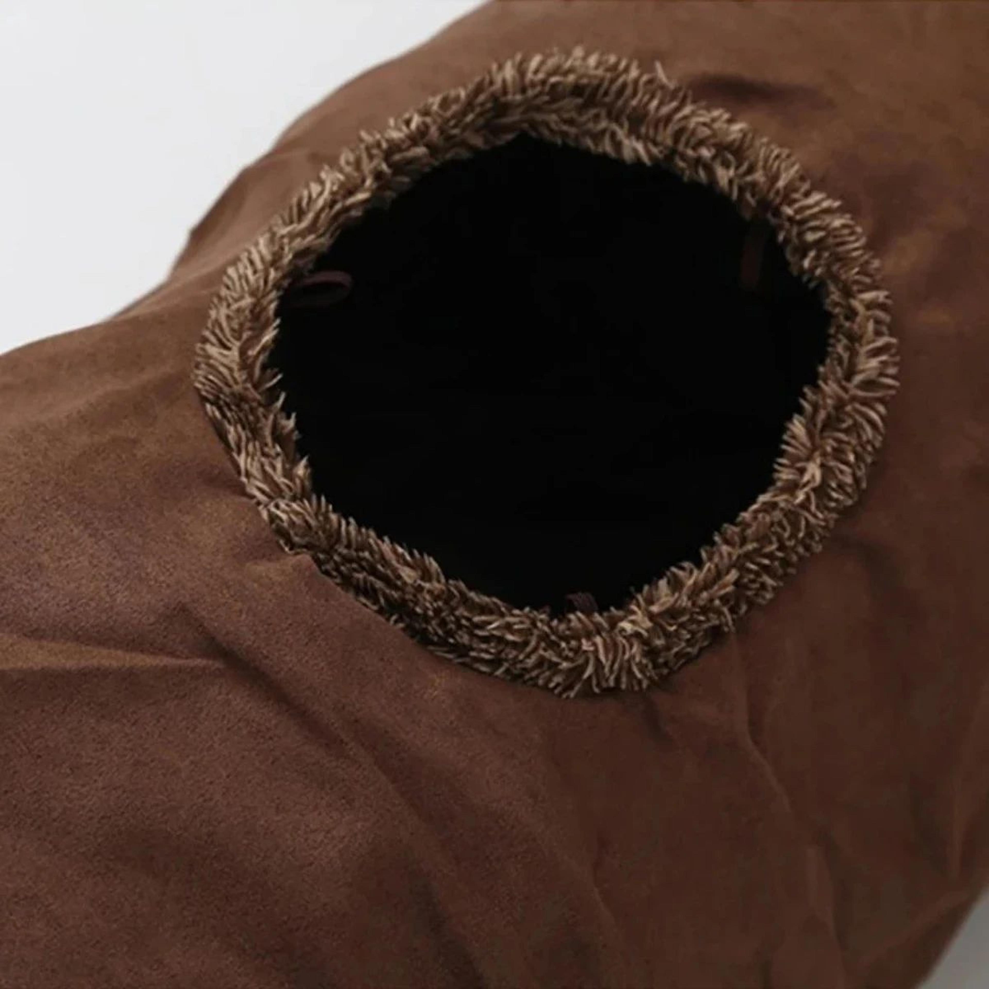 Foldable Suede Cat Tunnel For Play And Exercise 3