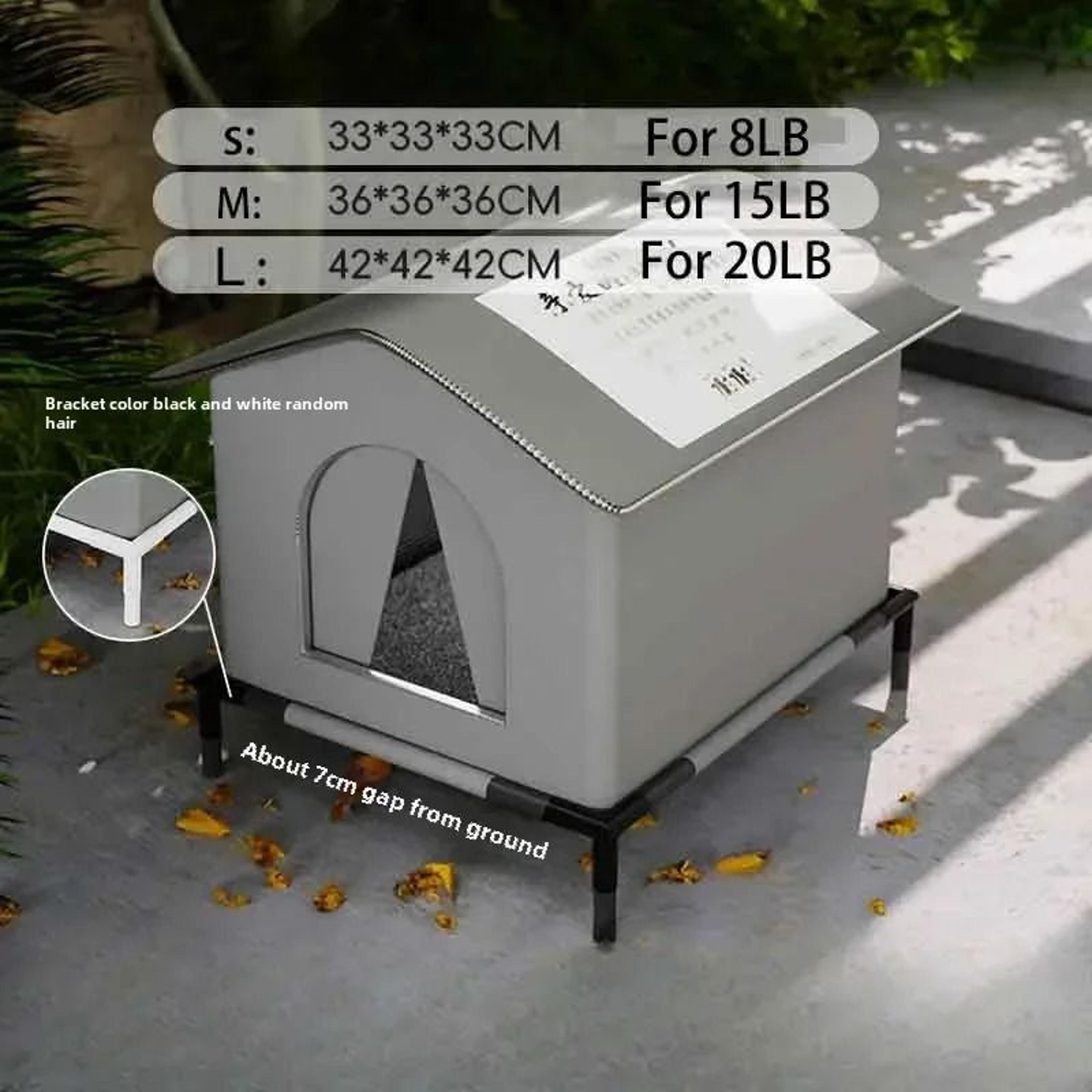 Four Seasons Outdoor Cat House  Waterproof Windproof Thermal Shelter For Cats And Small Dogs 9
