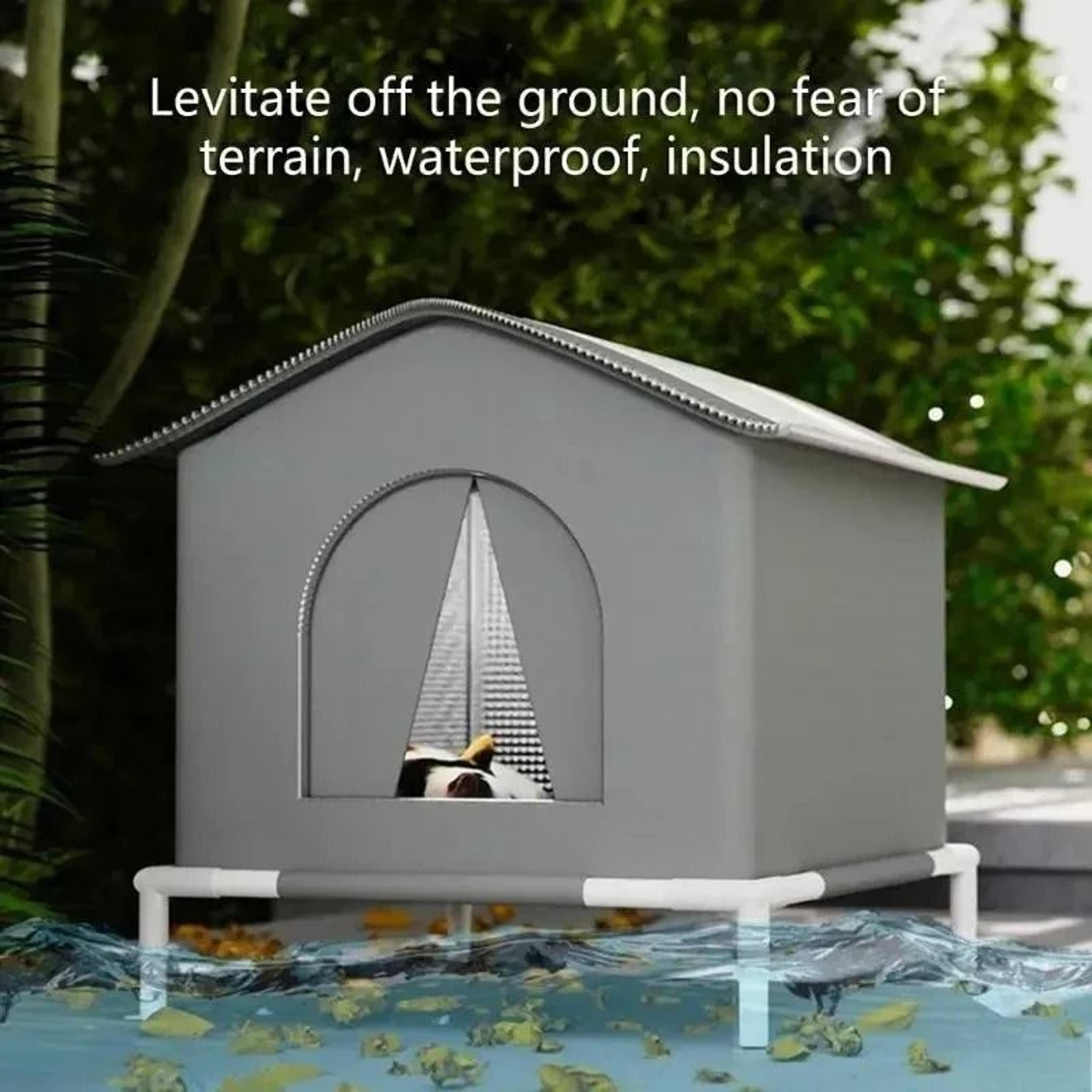 Four Seasons Outdoor Cat House  Waterproof Windproof Thermal Shelter For Cats And Small Dogs 2