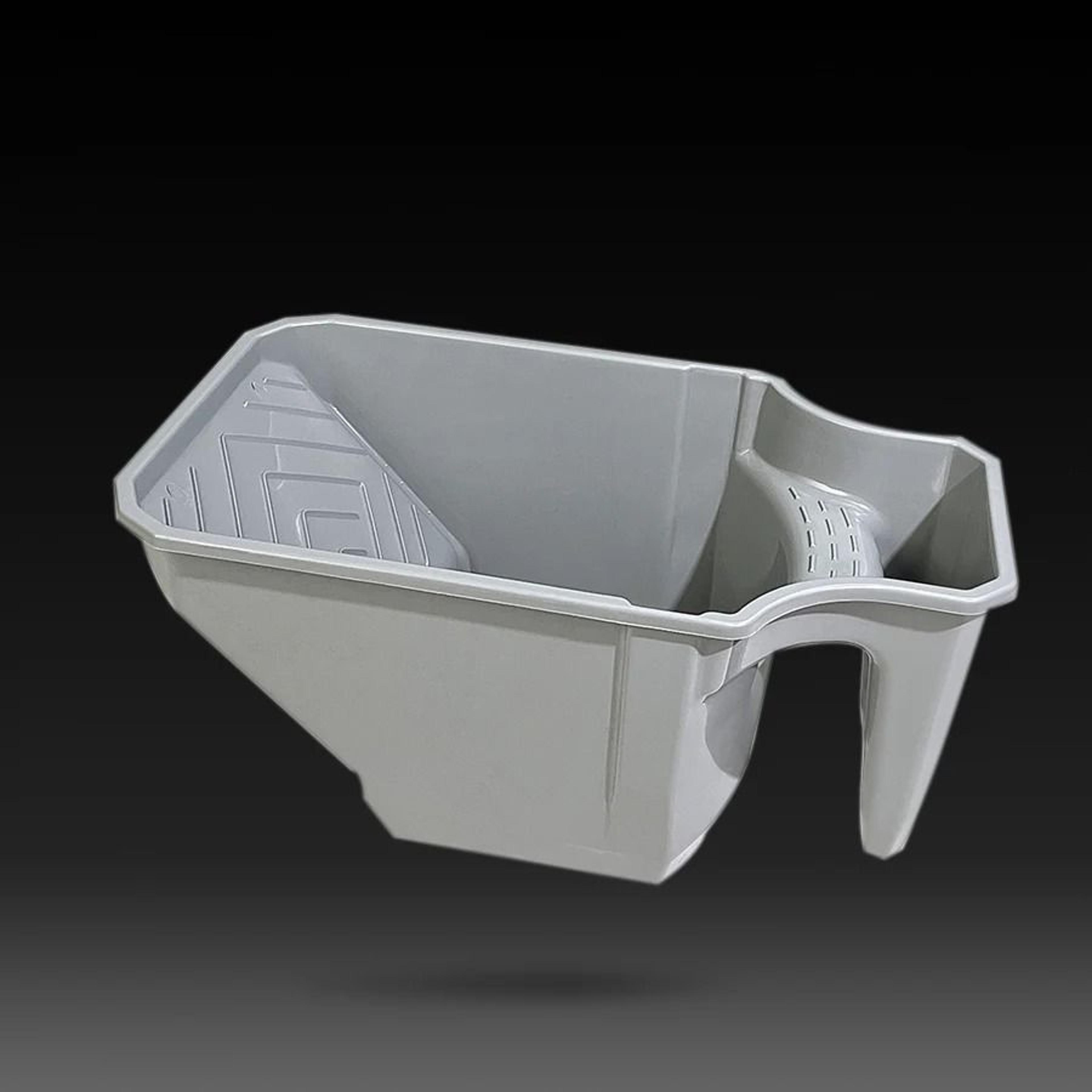 4 Inch Handheld Paint Cup With Roller Frame  Durable PP Material Large Capacity Paint Holder For Br 7
