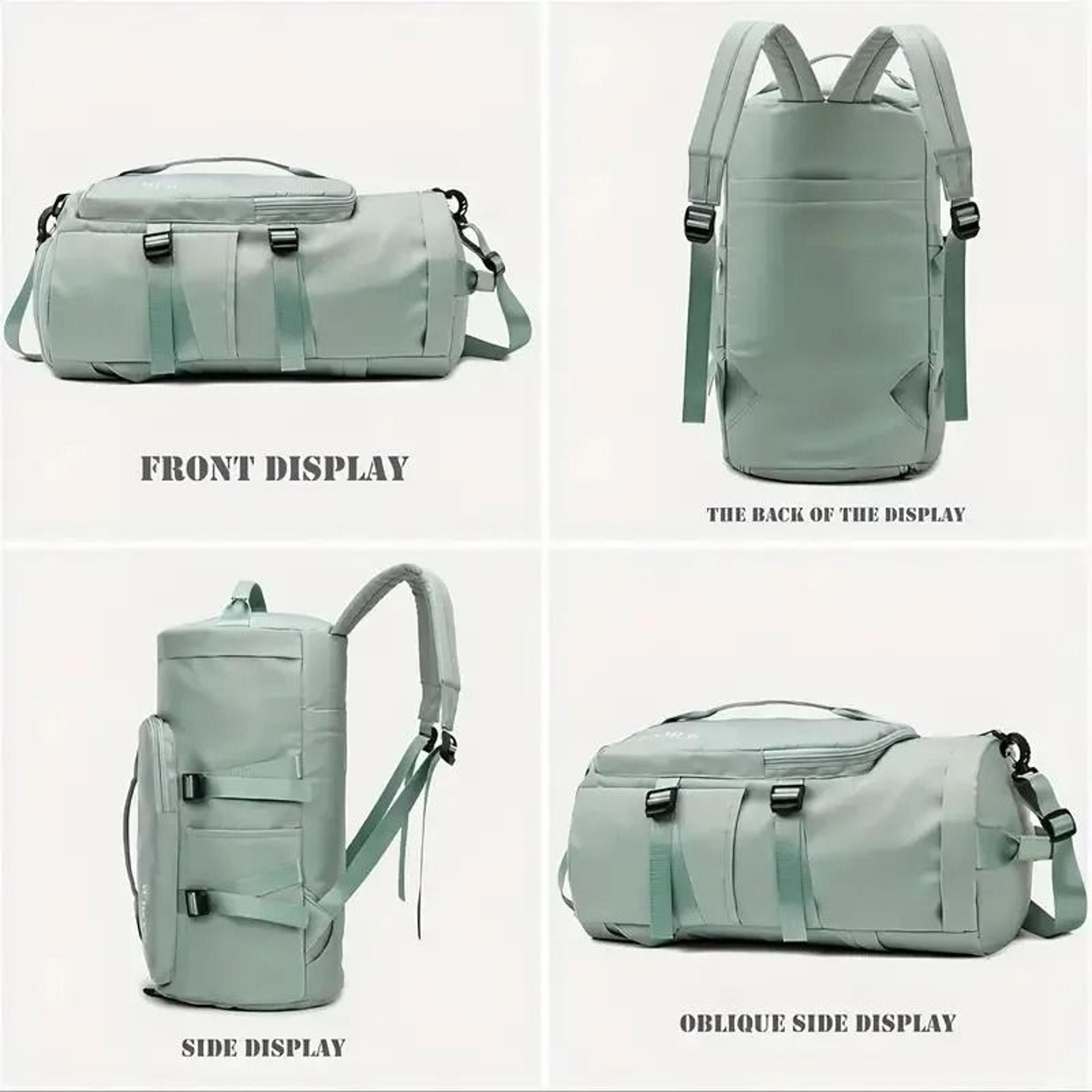 Large Capacity Waterproof Travel Backpack Duffel Bag With Shoe Compartment And Wet Dry Separation 3