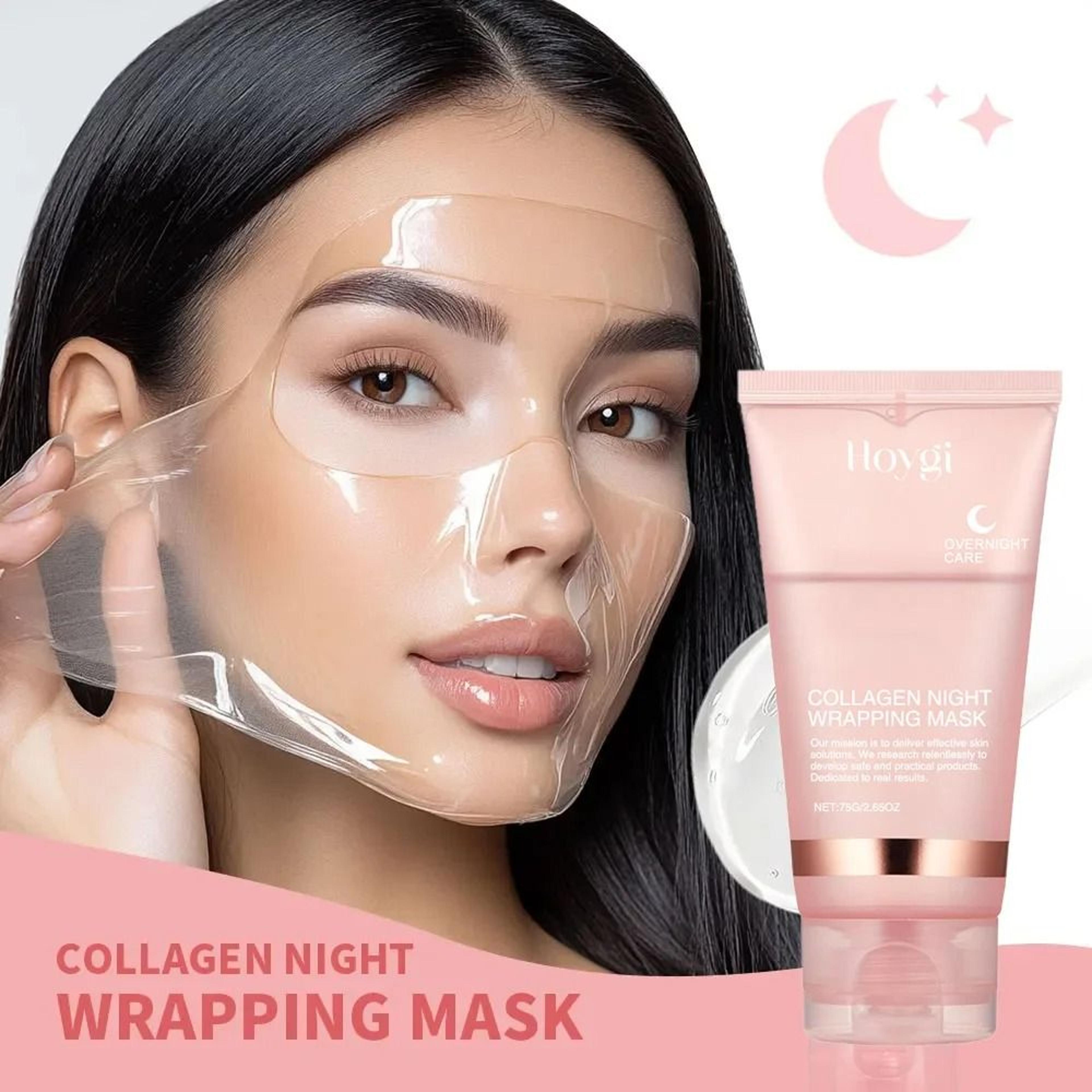 Collagen Overnight Wrapping Peel Off Facial Mask Deep Hydration And Firming Night Treatment 1