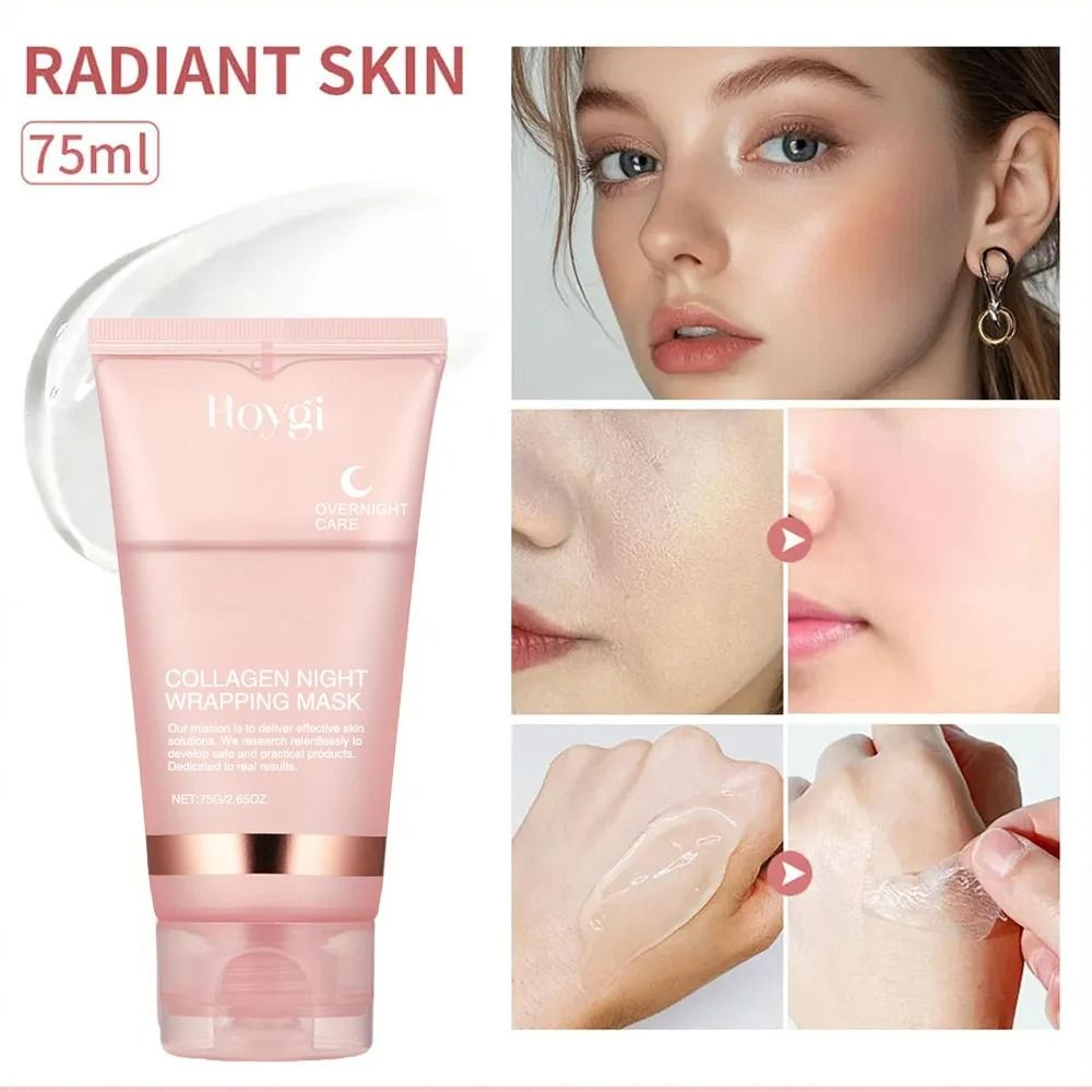 Collagen Overnight Wrapping Peel Off Facial Mask Deep Hydration And Firming Night Treatment 2