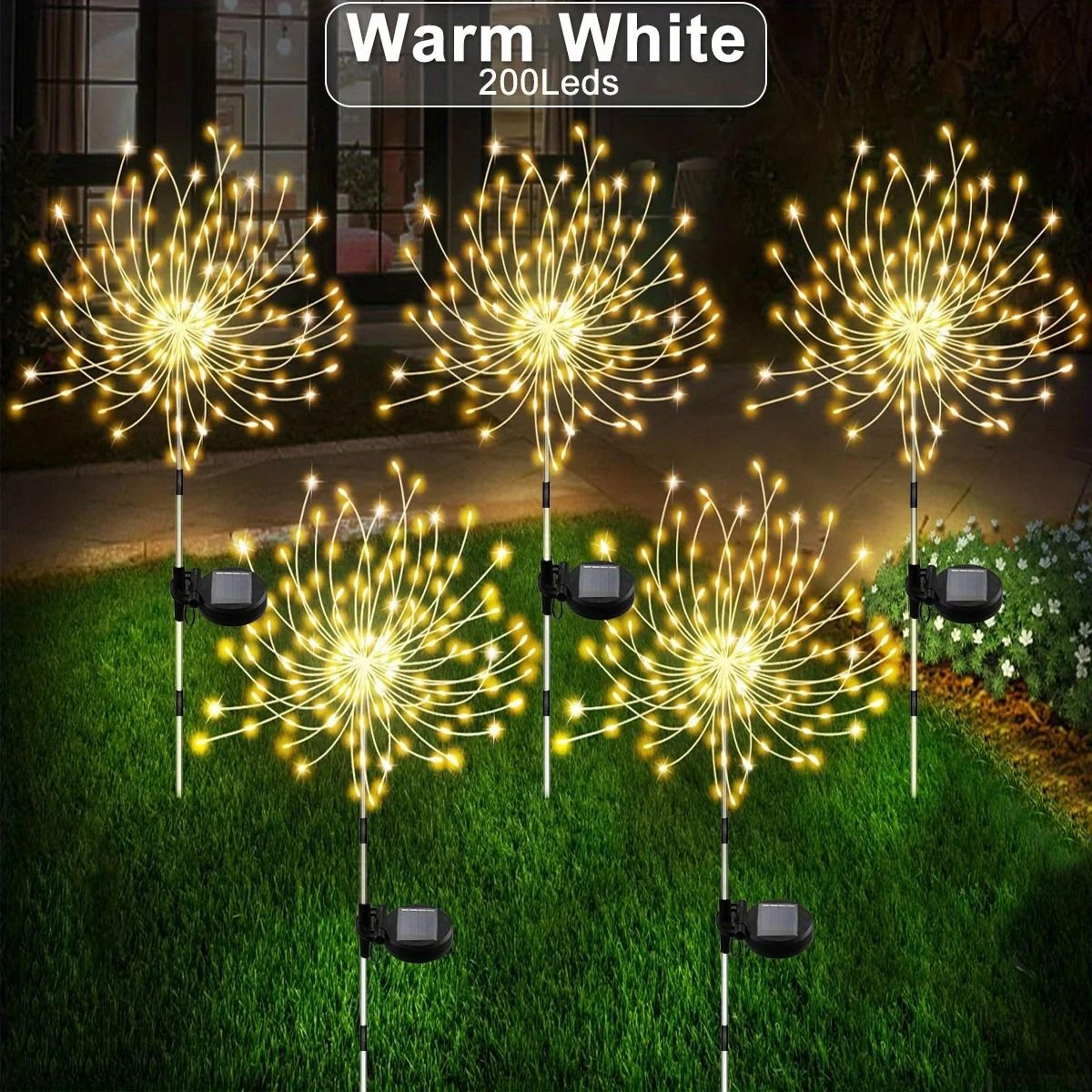 Solar Fireworks Lights Outdoor Decorative Garden Lights For Patio Holiday And Event Decor 7