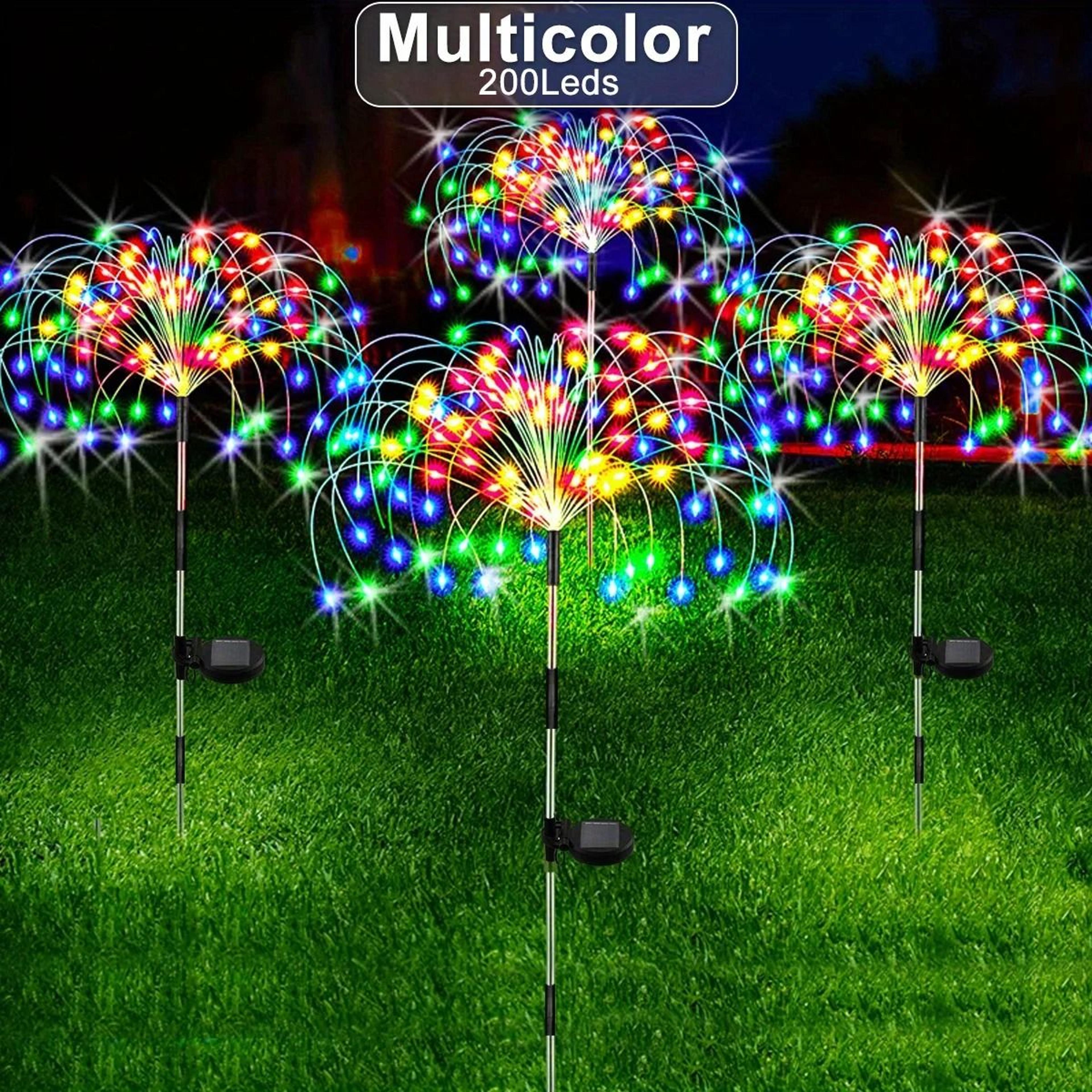 Solar Fireworks Lights Outdoor Decorative Garden Lights For Patio Holiday And Event Decor 8