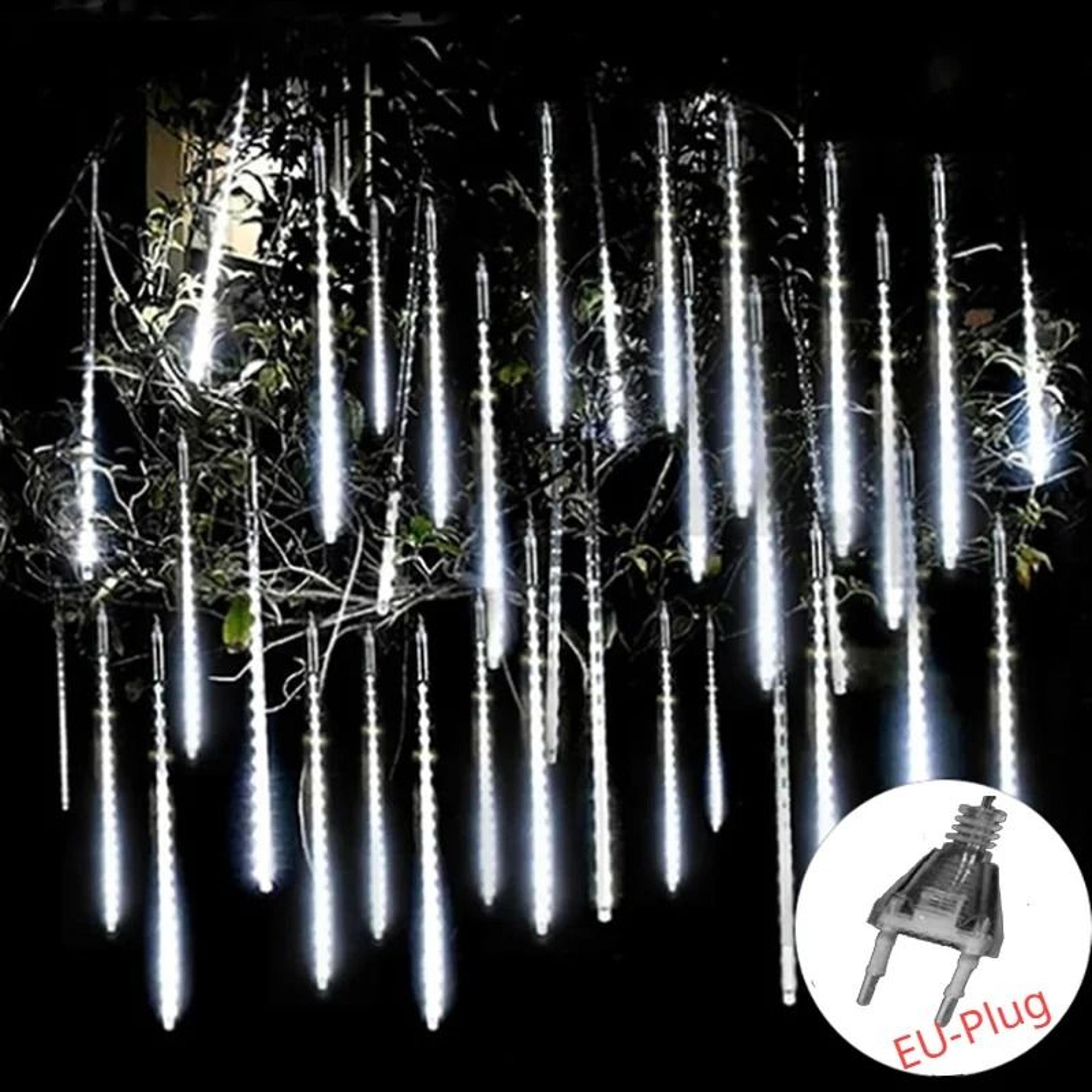 Solar Meteor Shower String Lights Waterproof Garden Decor For Christmas Weddings And Parties 12