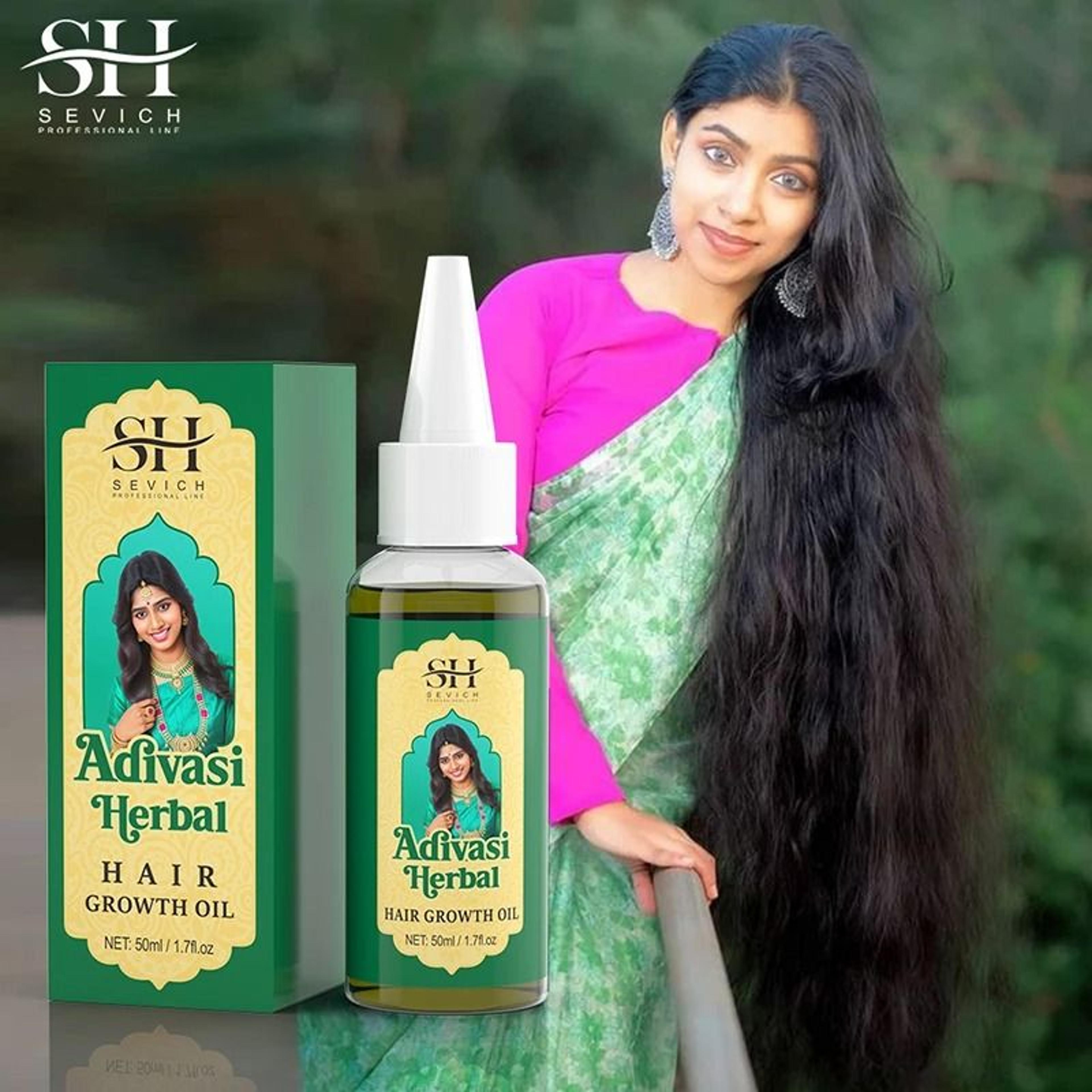 adivasi herbal hair growth oil – ayurvedic anti hair loss treatment for stronger, thicker hair