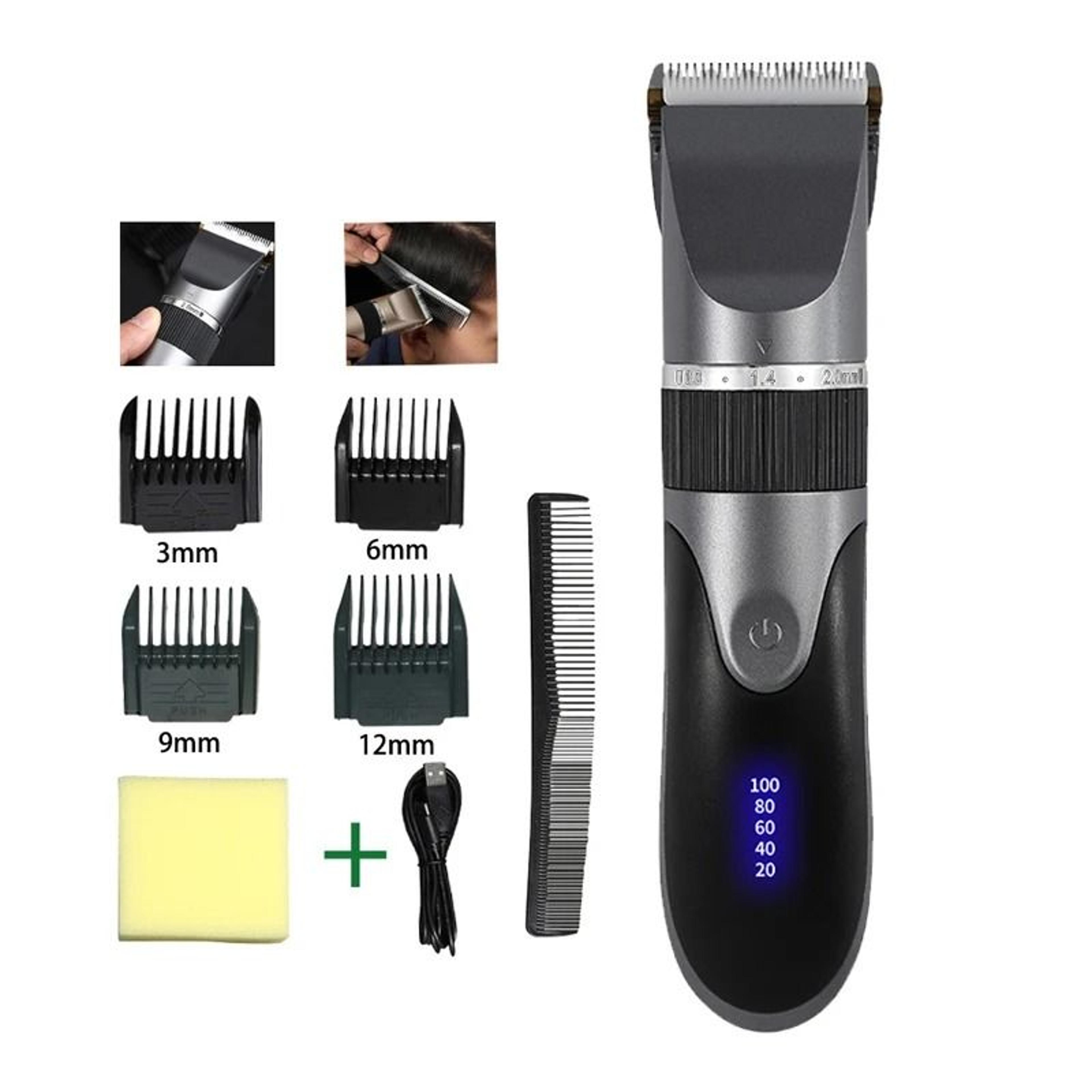 Professional Rechargeable Hair Clipper For Men With Ceramic Blade And Low Noise Design 6
