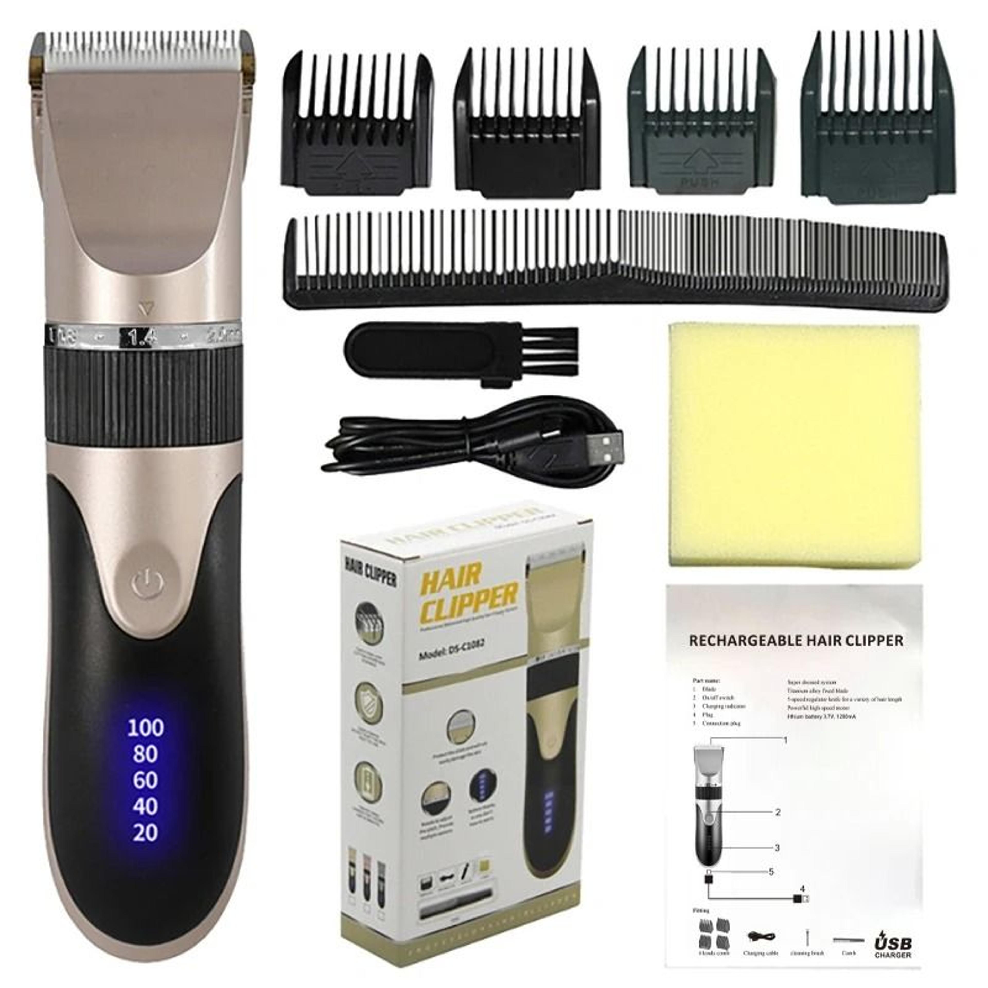 Professional Rechargeable Hair Clipper For Men With Ceramic Blade And Low Noise Design 7