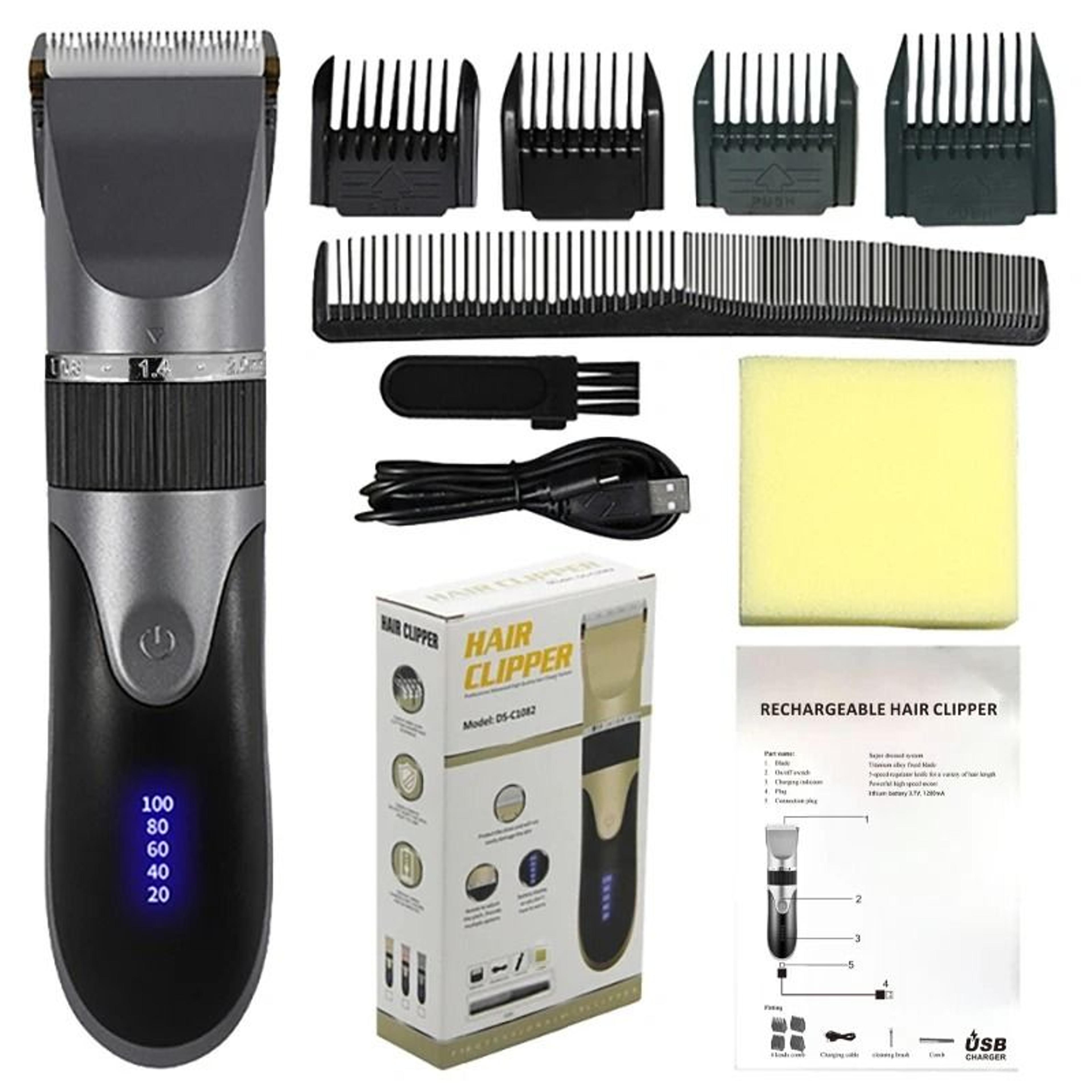 Professional Rechargeable Hair Clipper For Men With Ceramic Blade And Low Noise Design 8