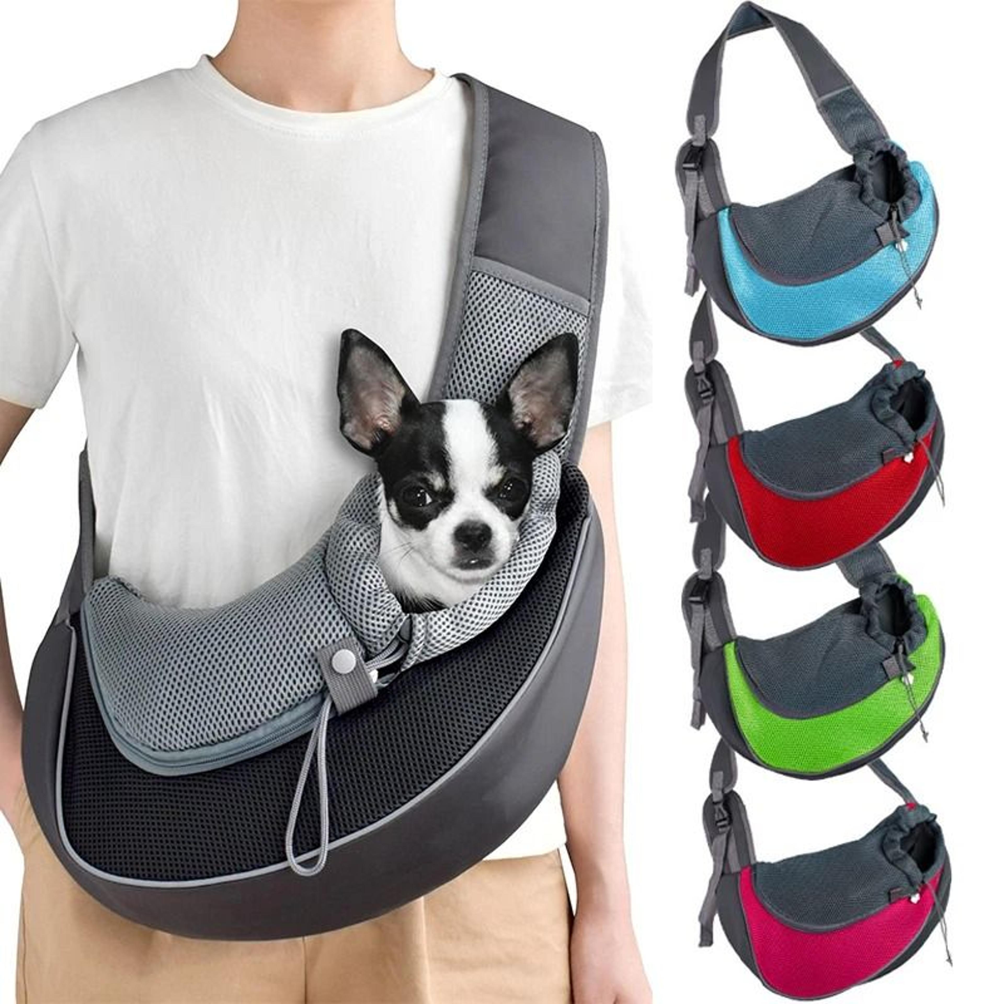 Pet Carrier Sling Bag For Cats And Small Dogs  Breathable Mesh Crossbody Travel Tote 1