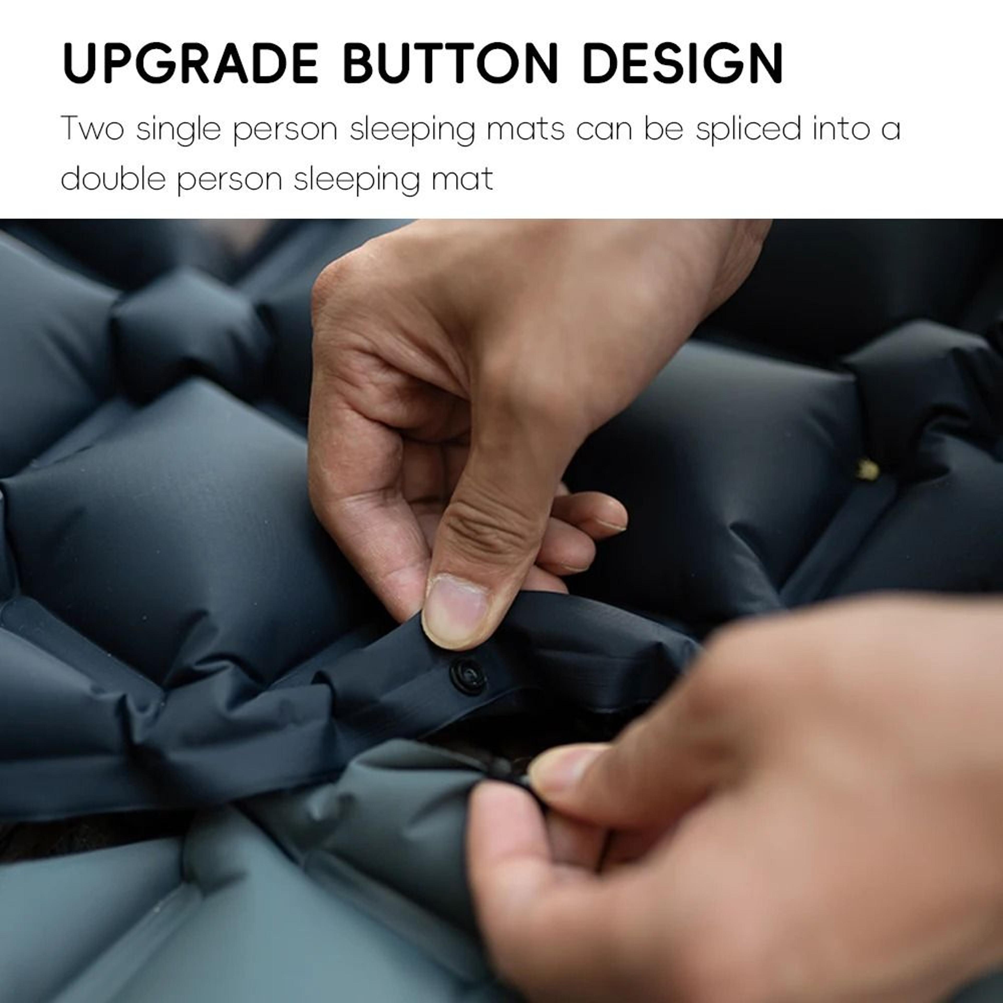 Inflatable Camping Mattress With BuiltIn Pillow  Lightweight SelfInflating Sleeping Pad For Outdoor 3