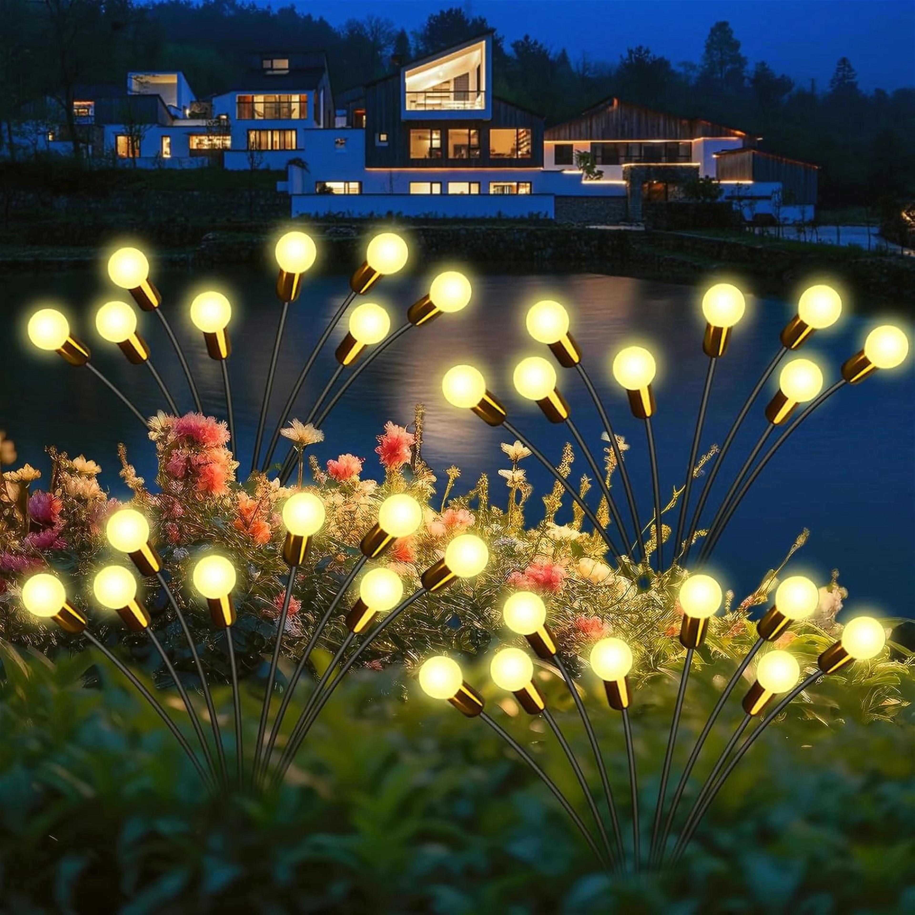 Solar Firefly Outdoor Lights LED Garden Landscape Pathway Lawn Lamp 7