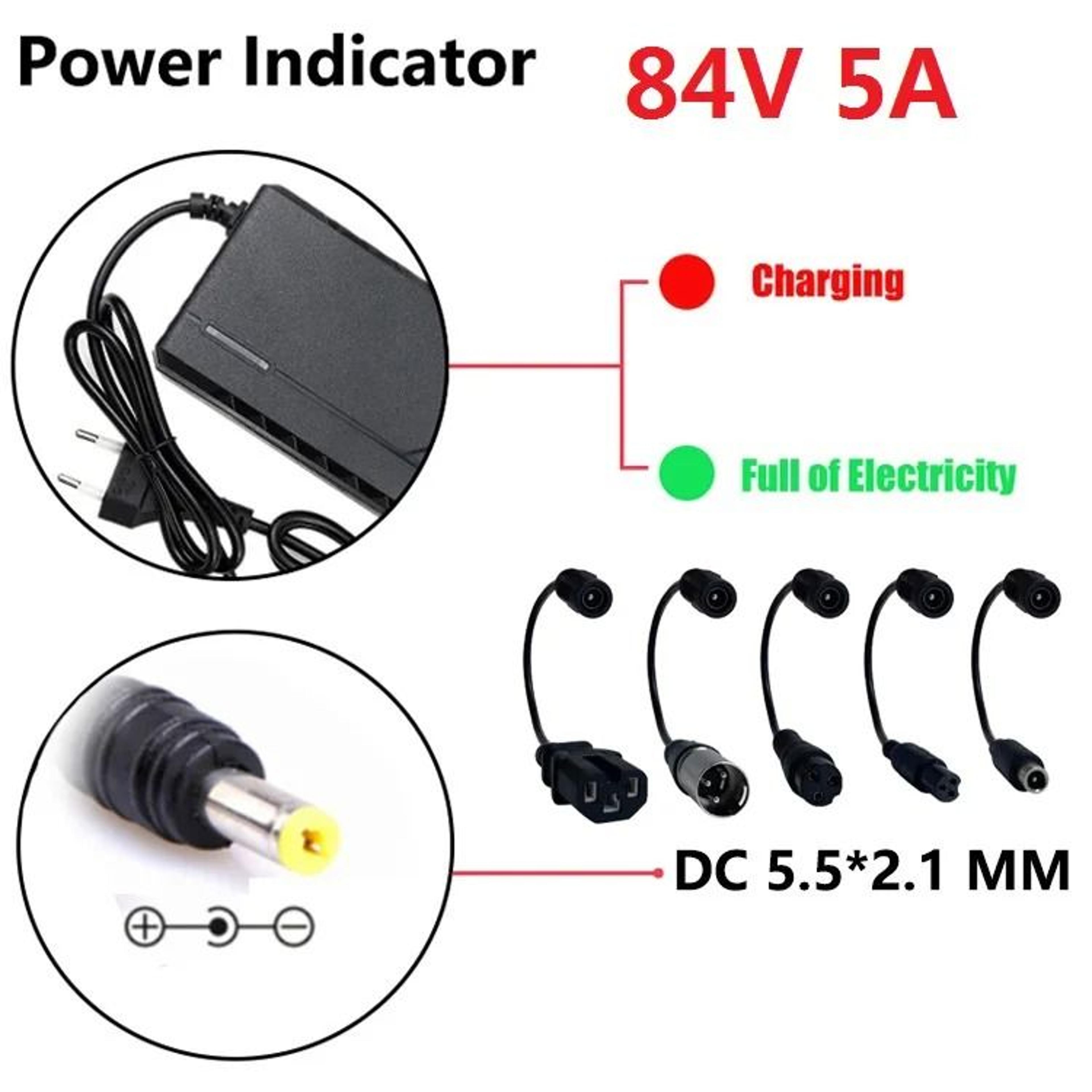 72 V 5 A LithiumIon Battery Pack Charger 84 V Output For 20 S Battery Packs 15