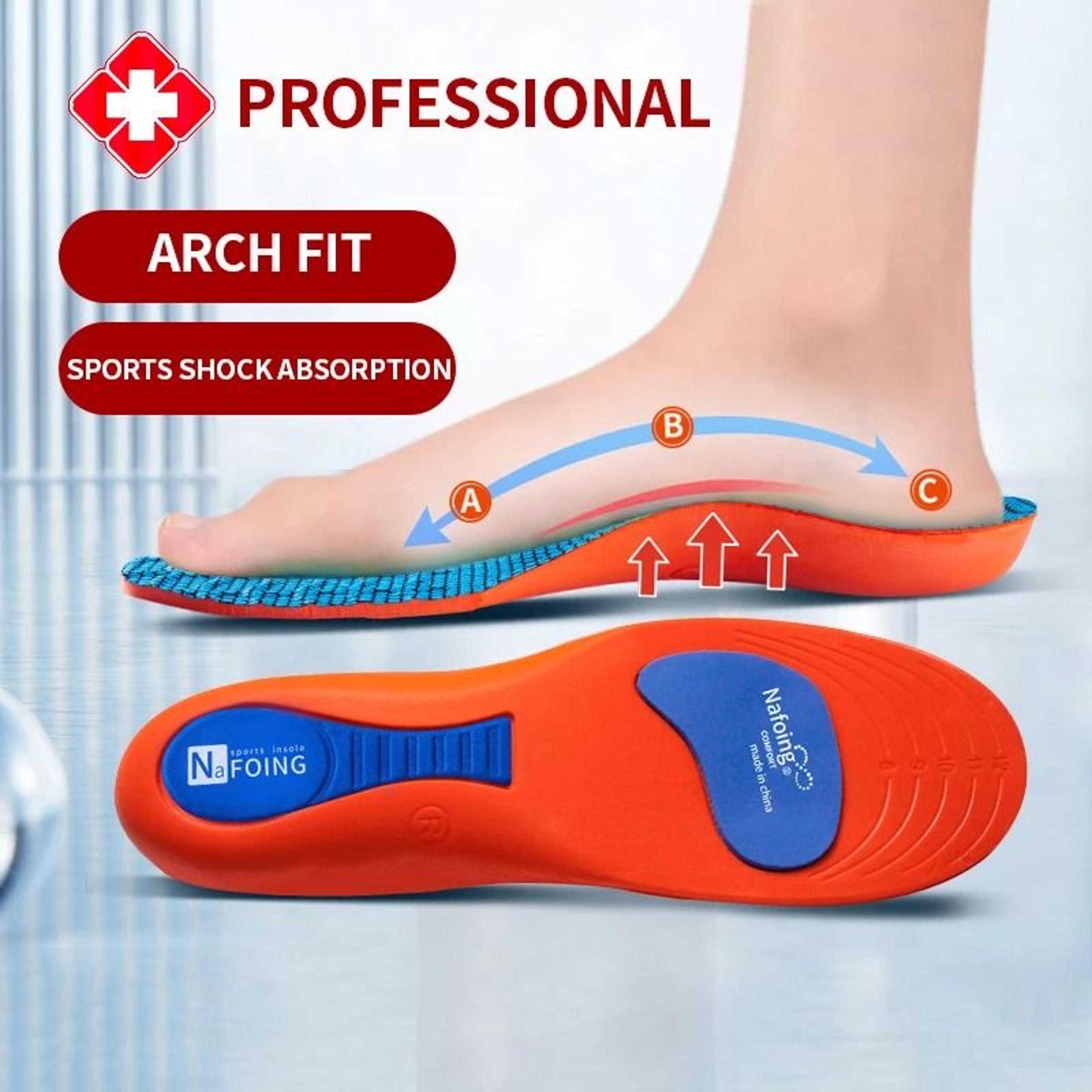 Sport Orthopedic Insoles Shock Absorbing EVA Memory Foam Inserts For Running And Everyday Comfort 2