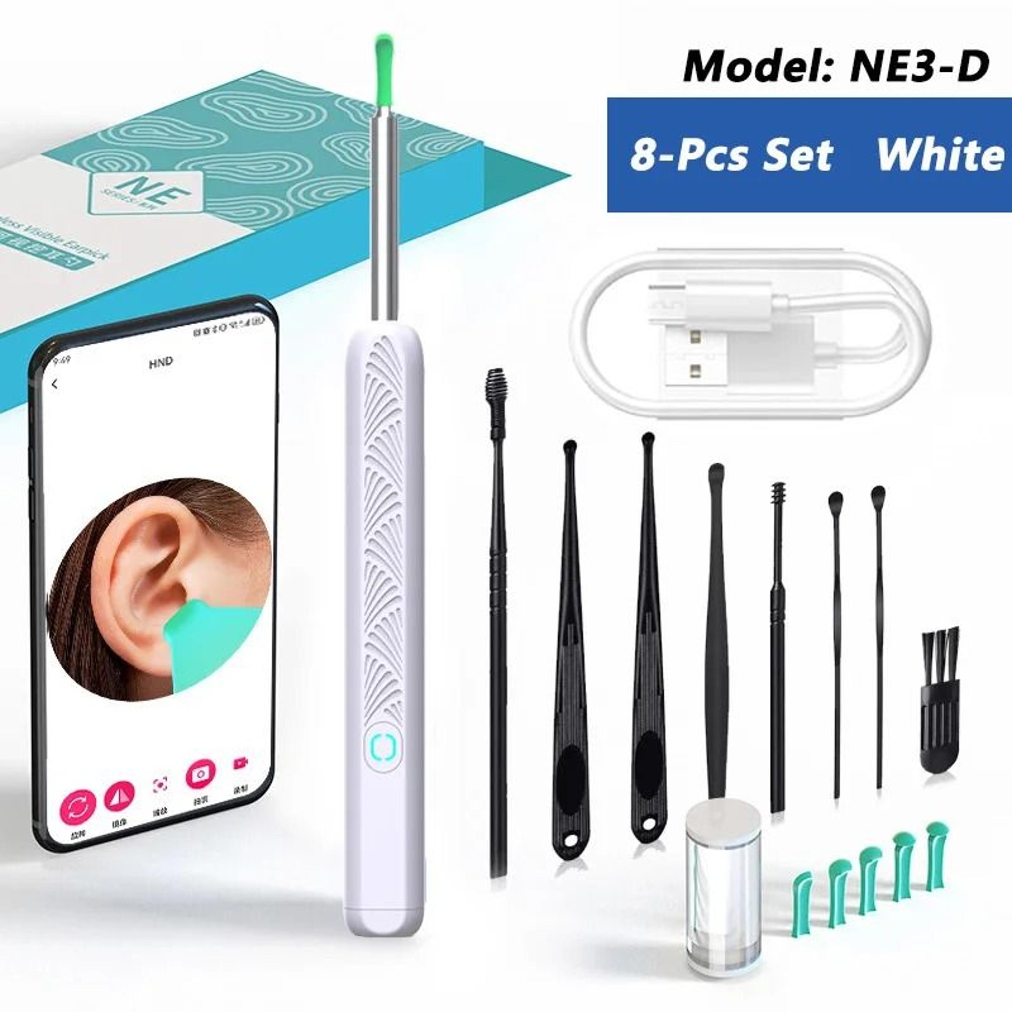 Visual Ear Wax Cleaner With HD Camera Safe Ear Cleaning Endoscope Tool With LED Light 14
