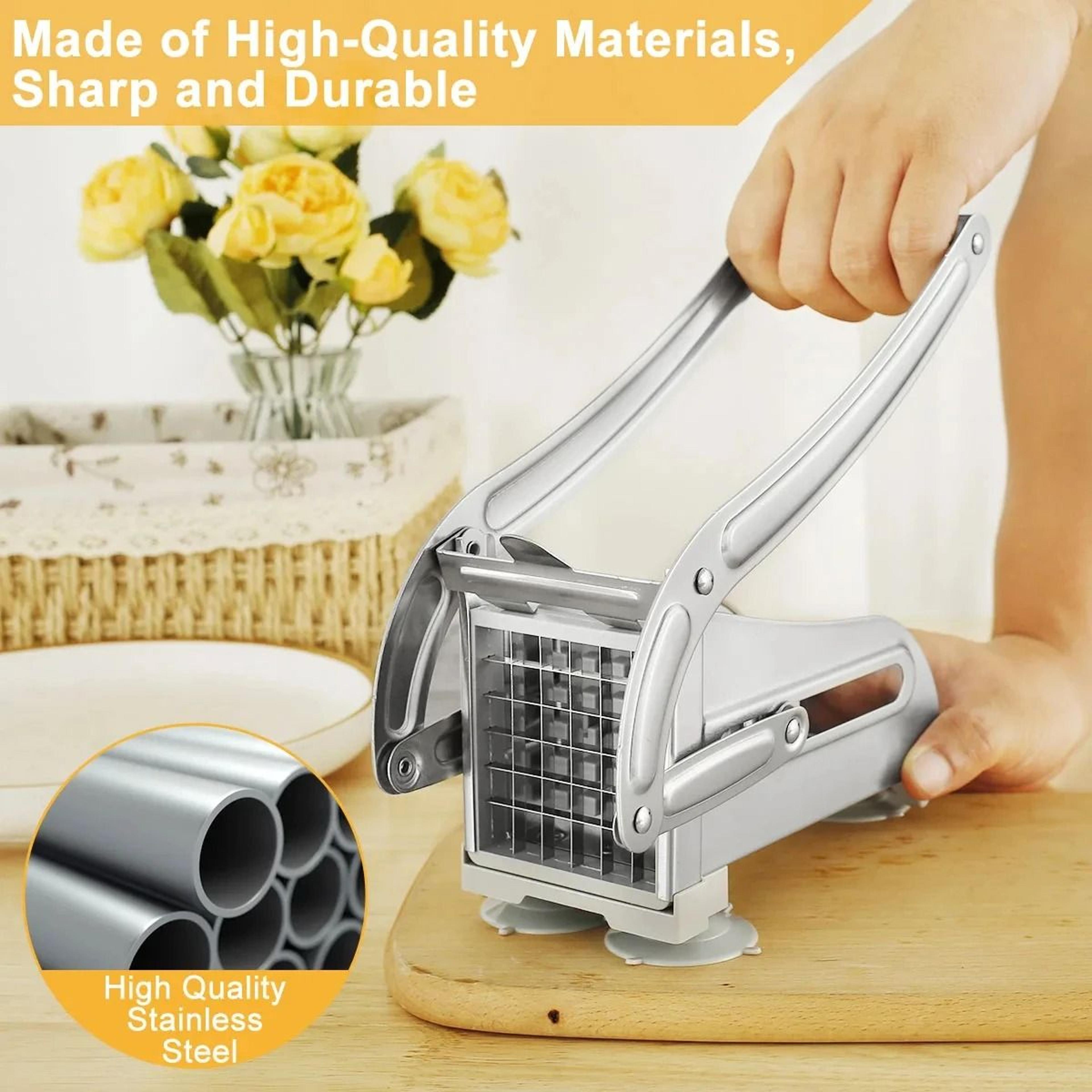 Stainless Steel Manual Potato Cutter  French Fries Slicer And Vegetable Chopper For Home Kitchen 4