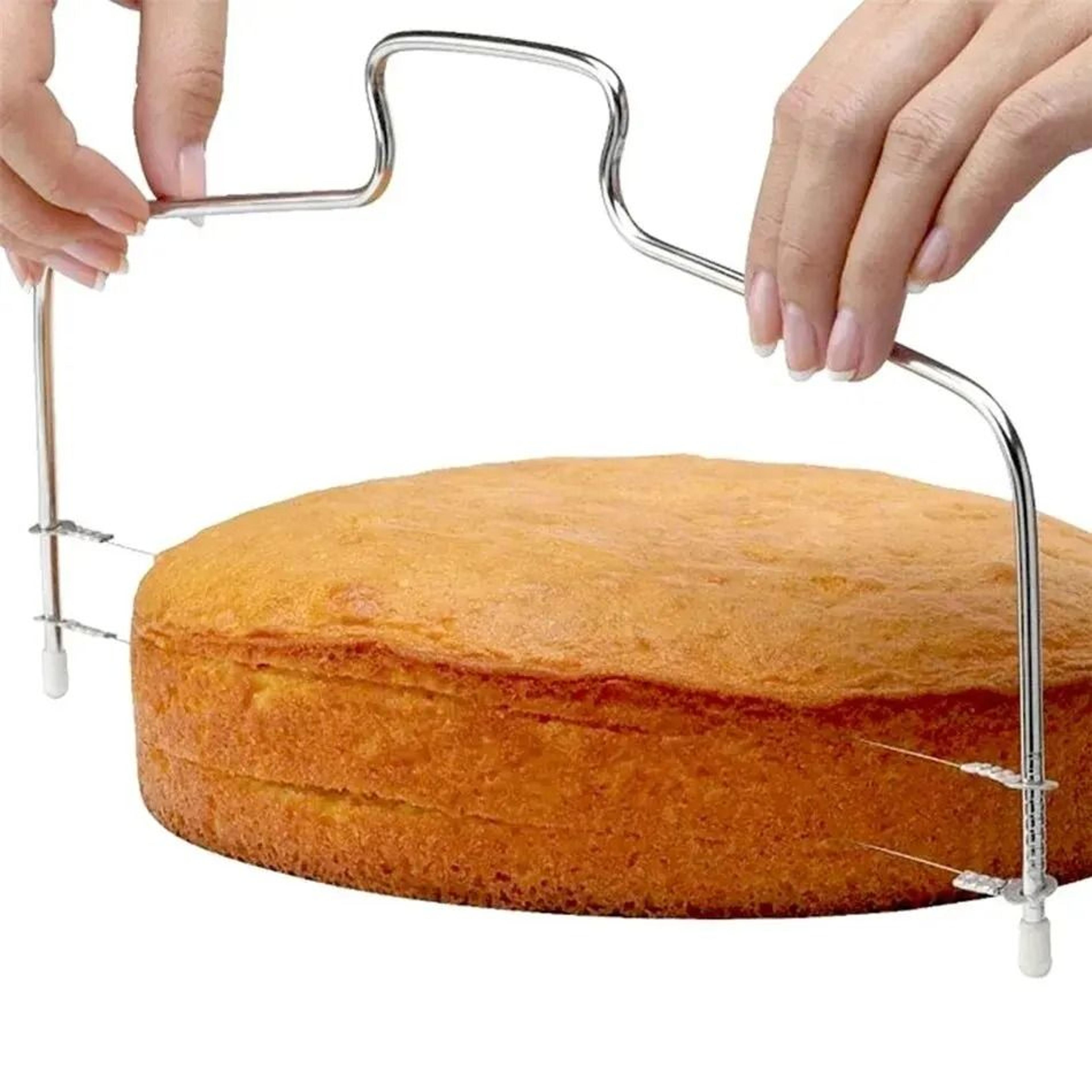 Adjustable Stainless Steel Cake Slicer  Precision Layer Cutter For Baking And Decorating 0