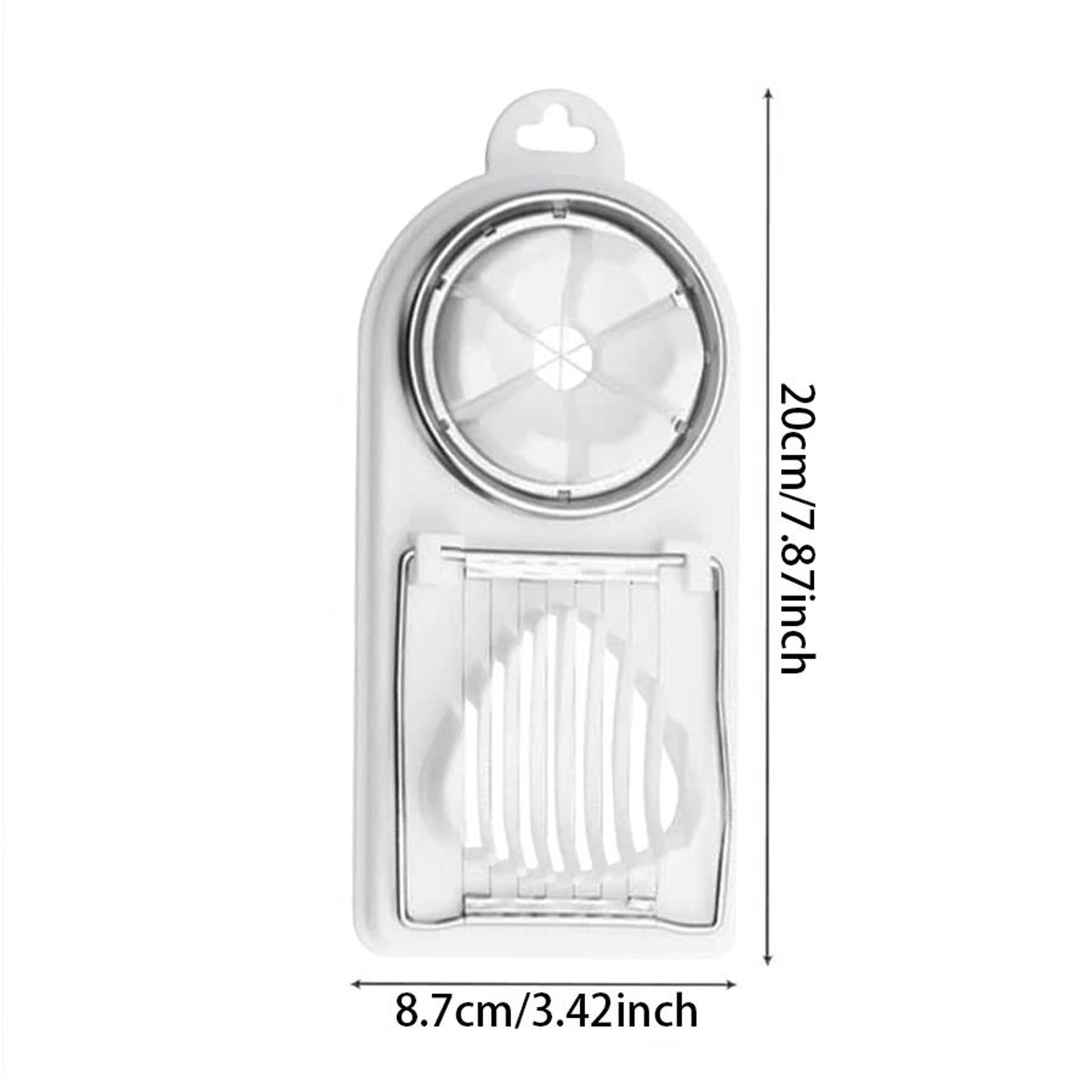 2in1 Stainless Steel Egg Cutter  Multifunctional Kitchen Tool With Durable Wire Slicer And Hanging  7
